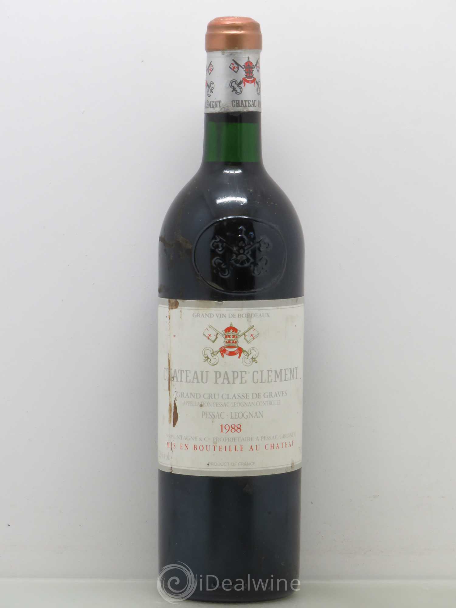 Château Pape Clément Cru Classé de Graves 1988 - Lot de 1 bouteille - 0