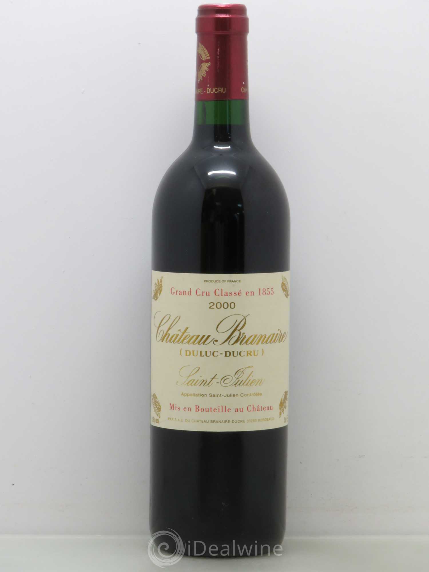 Château Branaire Ducru 4ème Grand Cru Classé 2000 - Lot de 1 bouteille - 0
