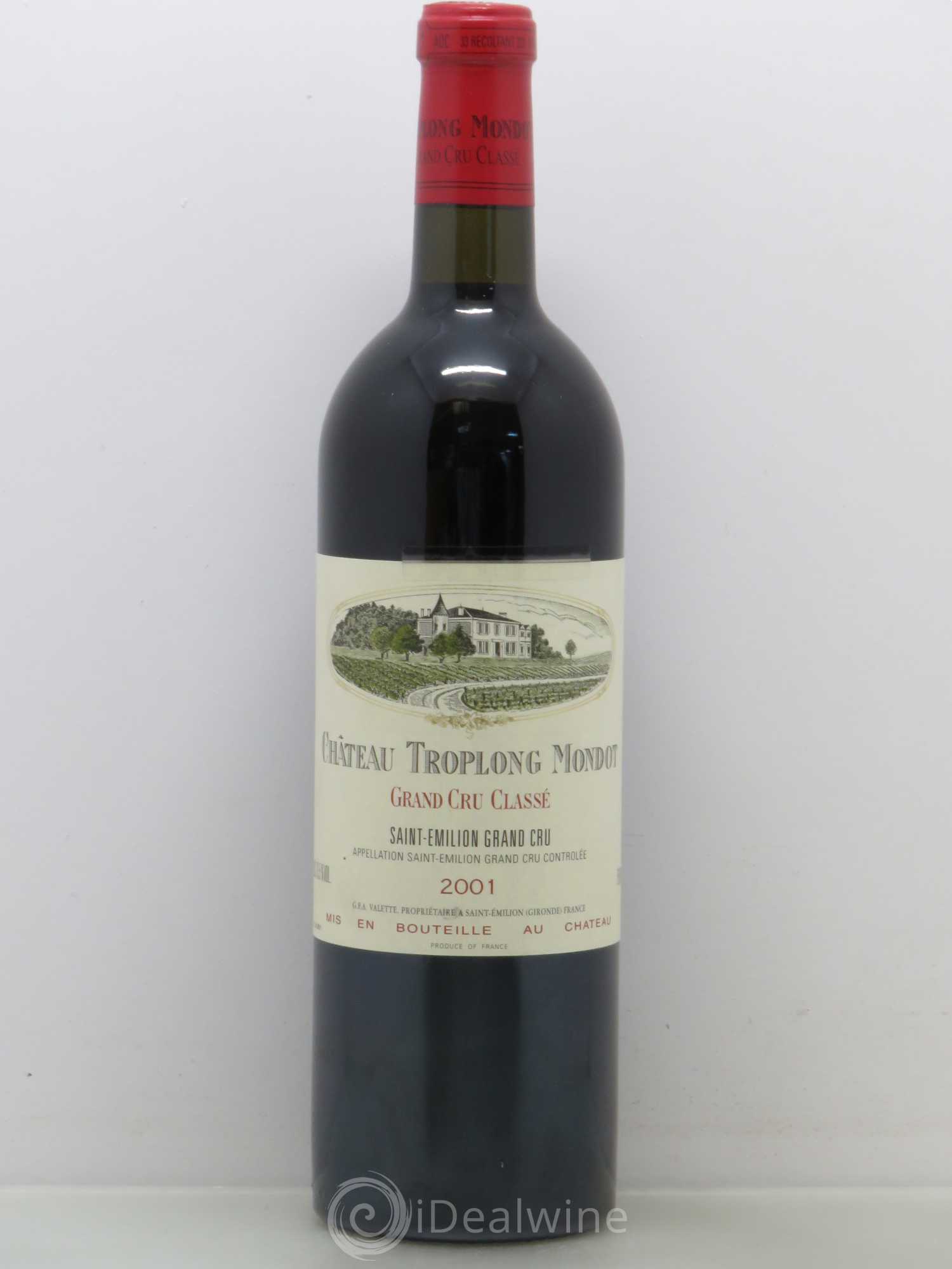 Château Troplong Mondot 1er Grand Cru Classé B 2001 - Lot de 1 bouteille - 0