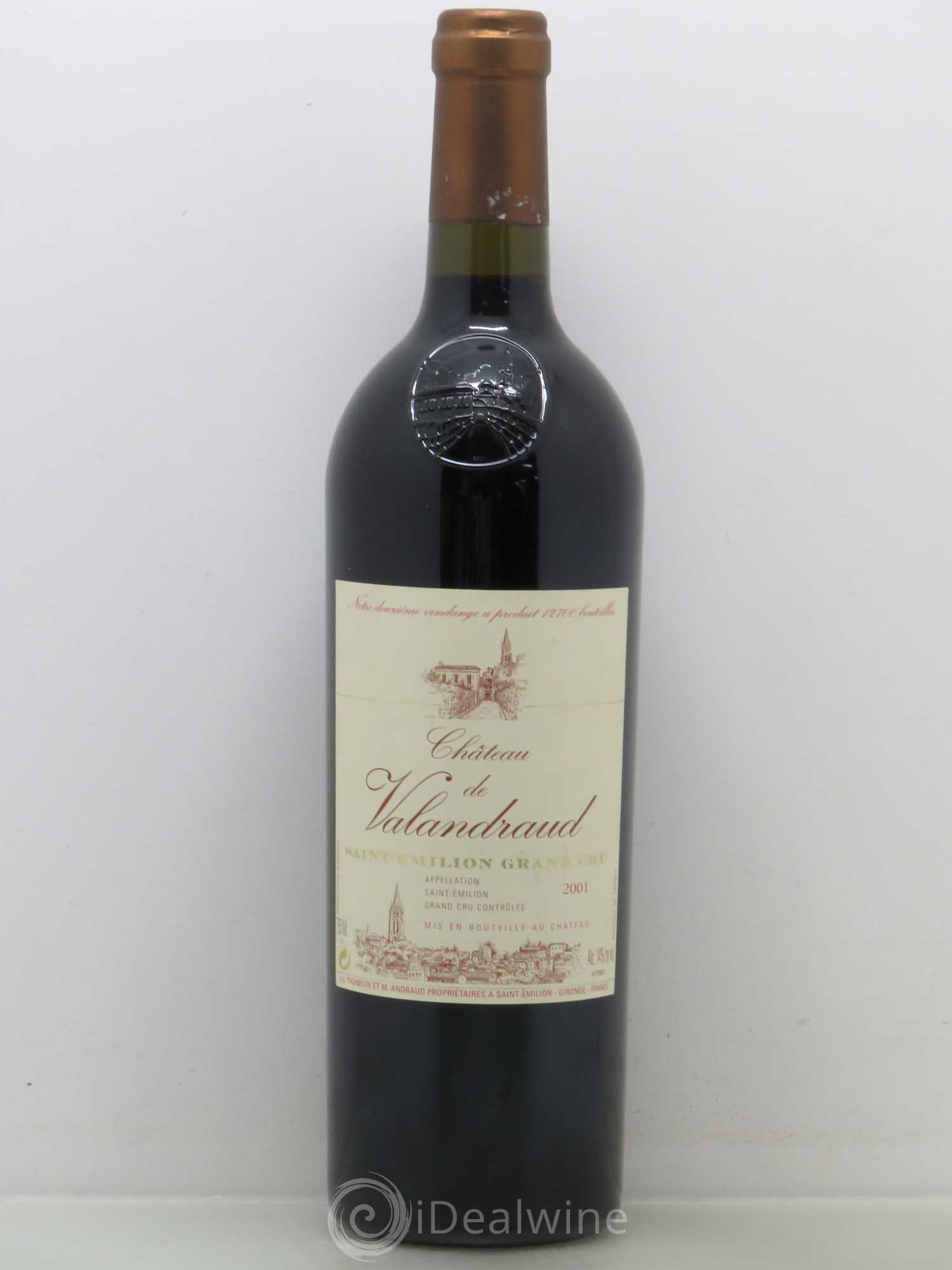 Château de Valandraud 2001 - Lot de 1 bouteille - 0