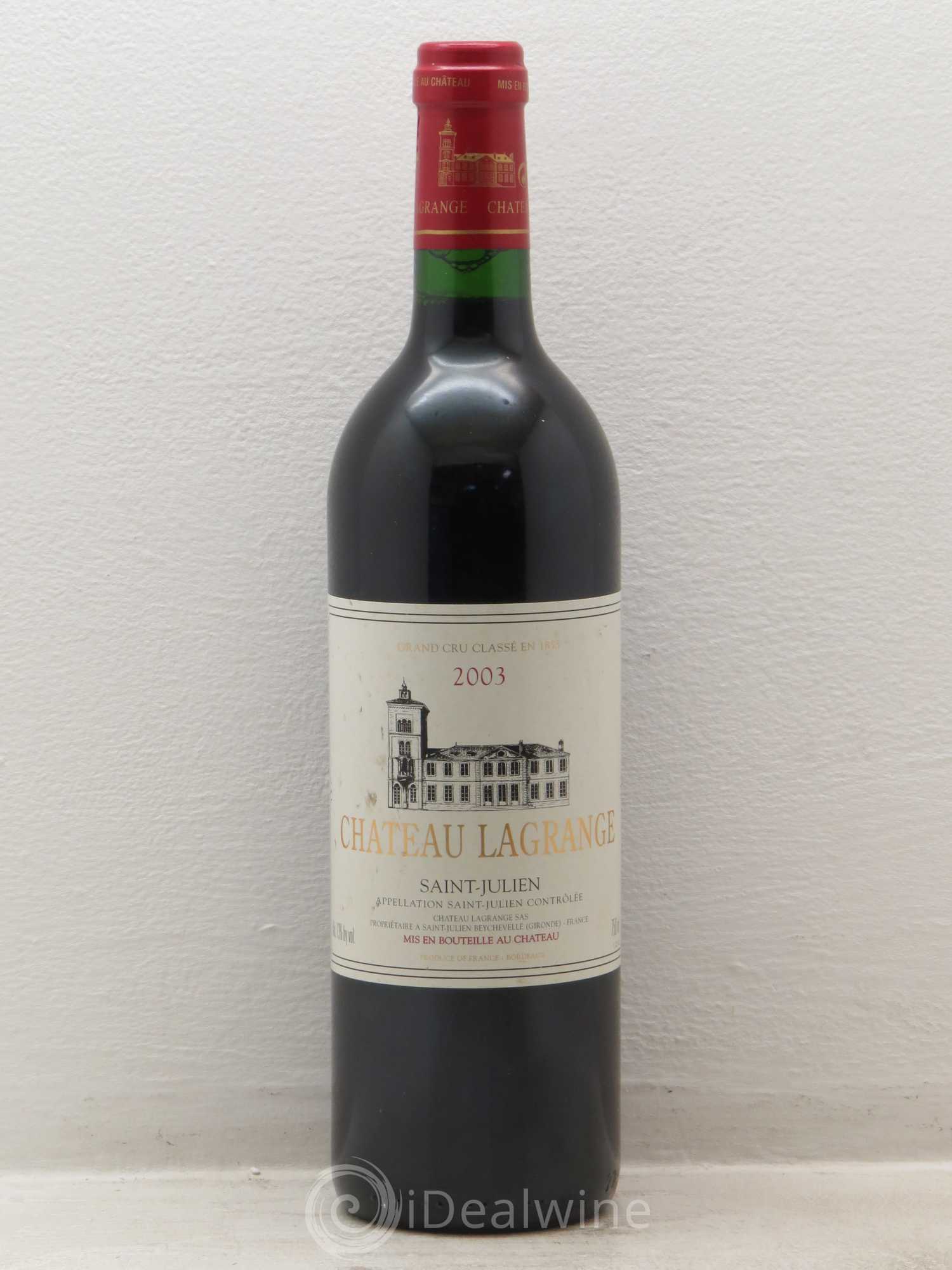 Château Lagrange 3ème Grand Cru Classé 2003 - Lot de 1 bouteille - 0