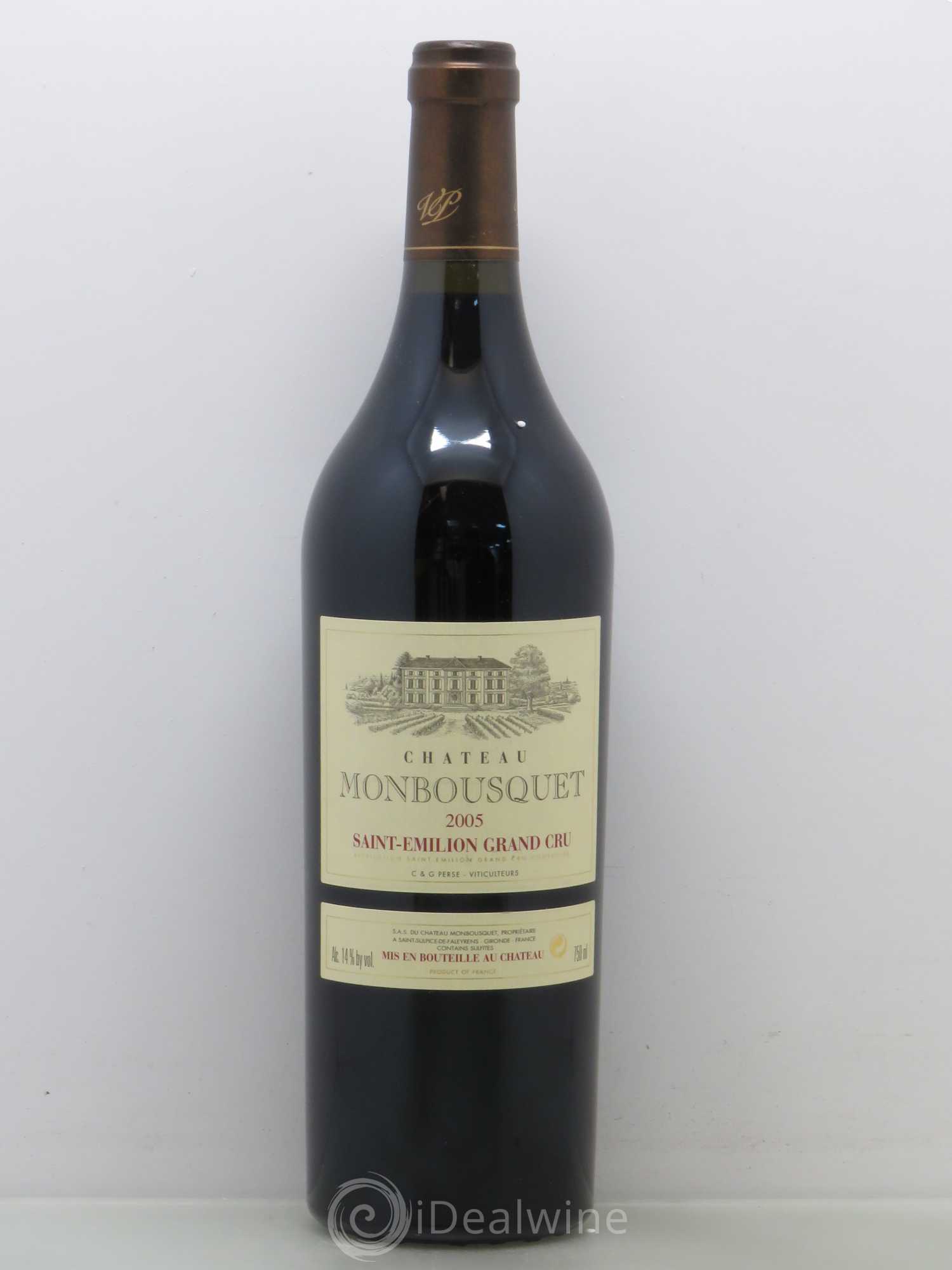 Château Monbousquet Grand Cru Classé 2005 - Lot de 1 bouteille - 0