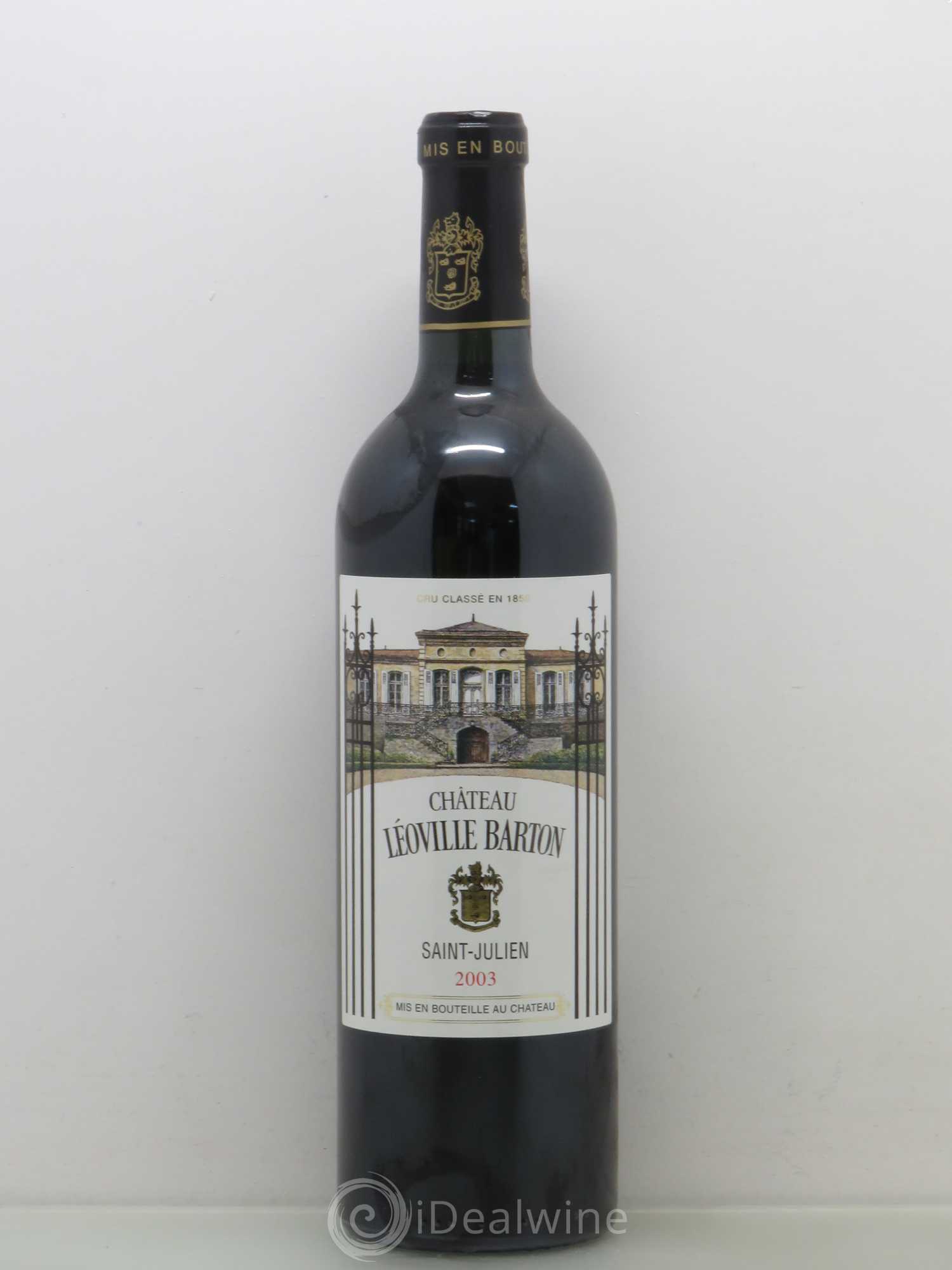 Château Léoville Barton 2ème Grand Cru Classé 2003 - Lot de 1 bouteille - 0