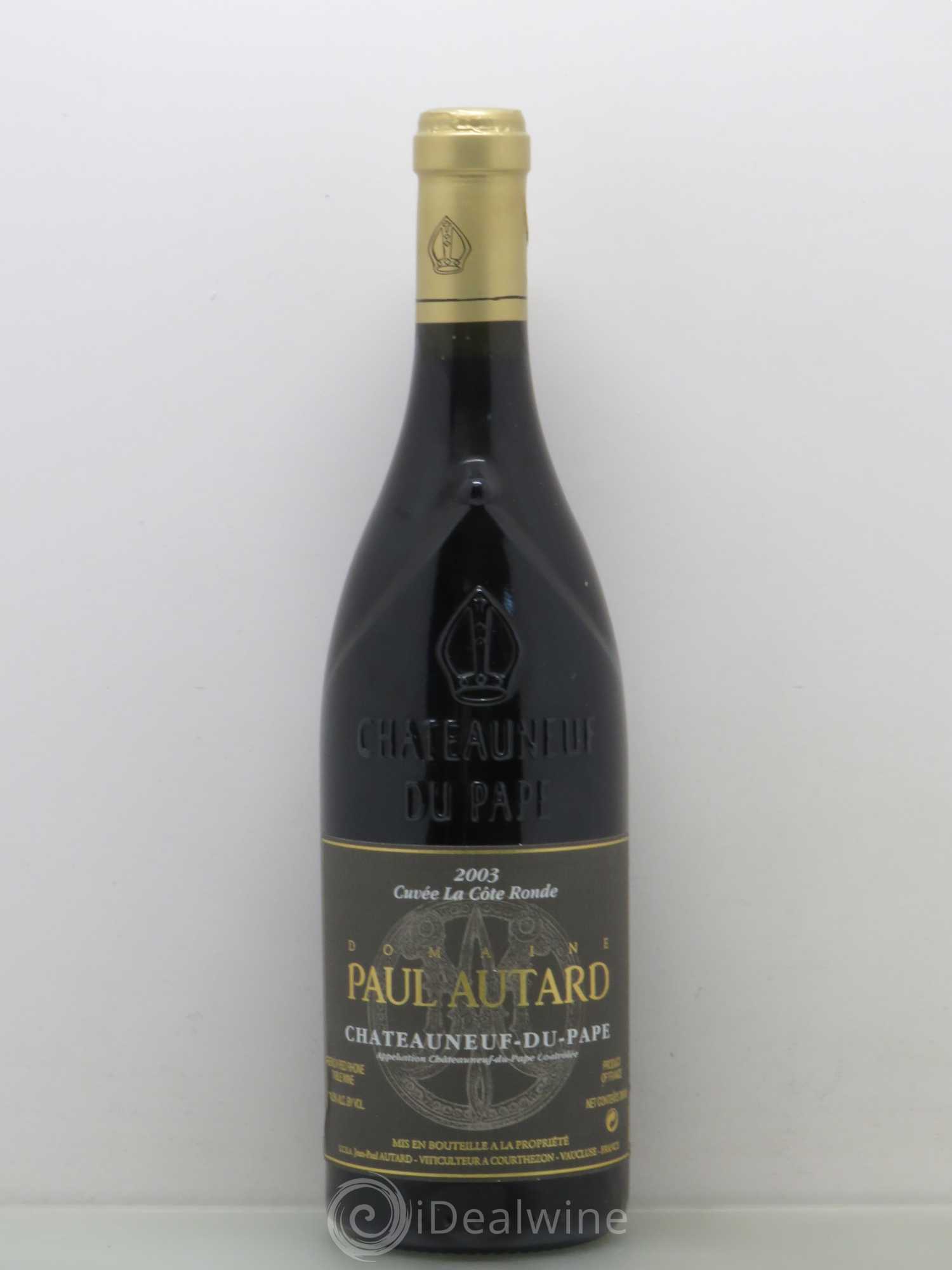 Châteauneuf-du-Pape Domaine Paul Autard La Côte Ronde Jean-Paul Autard 2003 - Lot de 1 bouteille - 0