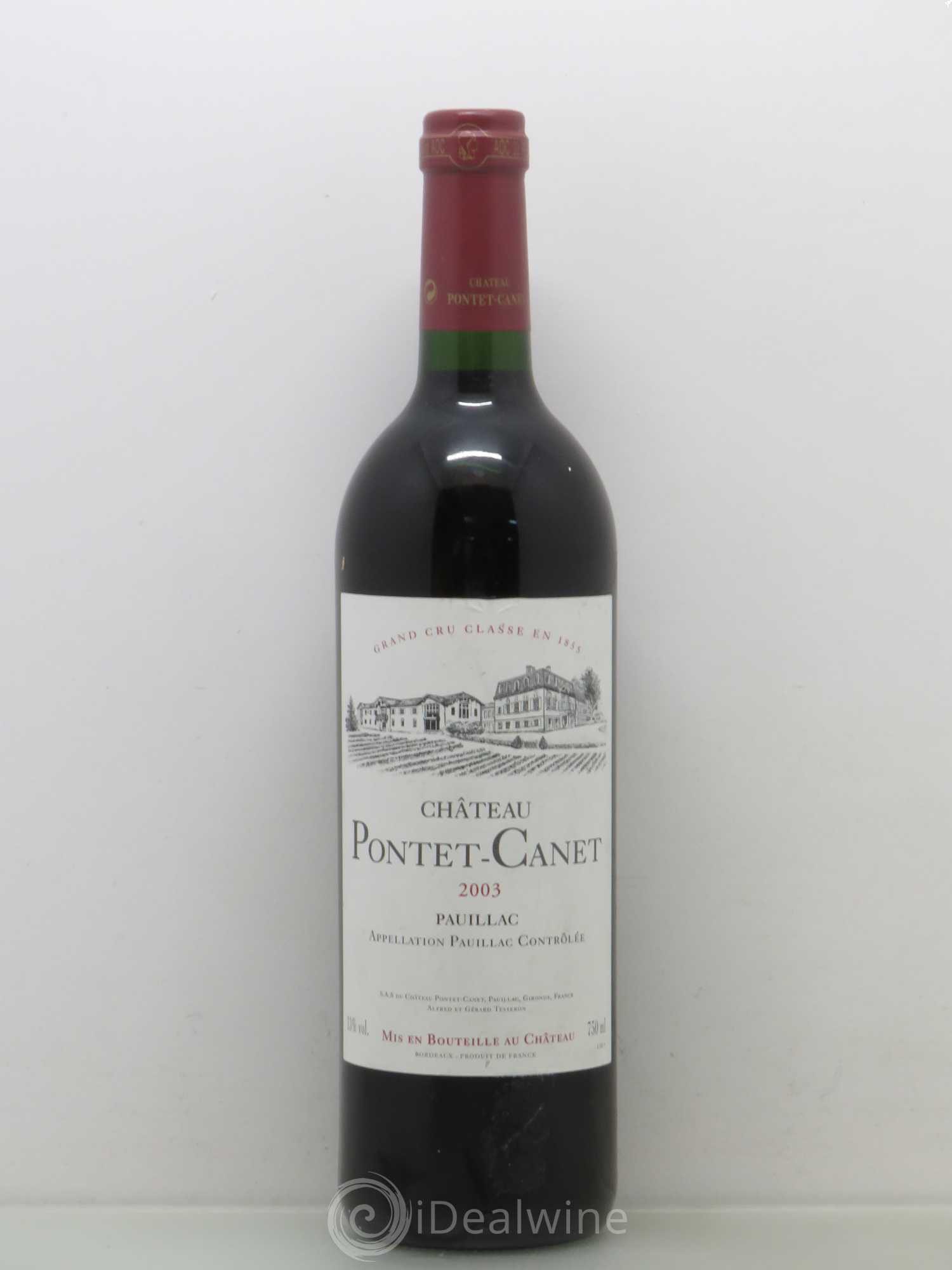 Château Pontet Canet 5ème Grand Cru Classé 2003 - Lot de 1 bouteille - 0