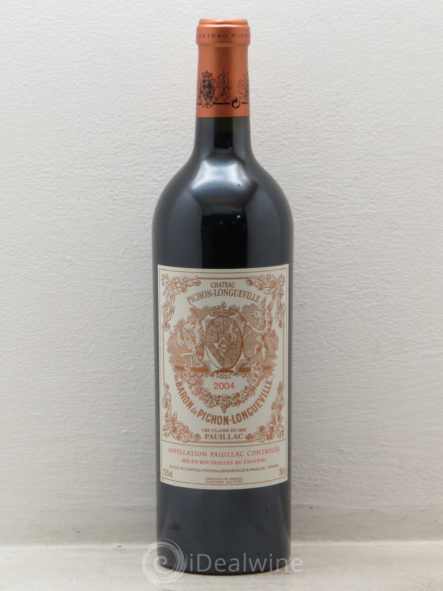 Pichon Longueville Baron 2ème Grand Cru Classé 2004 - Lot de 1 bouteille - 0