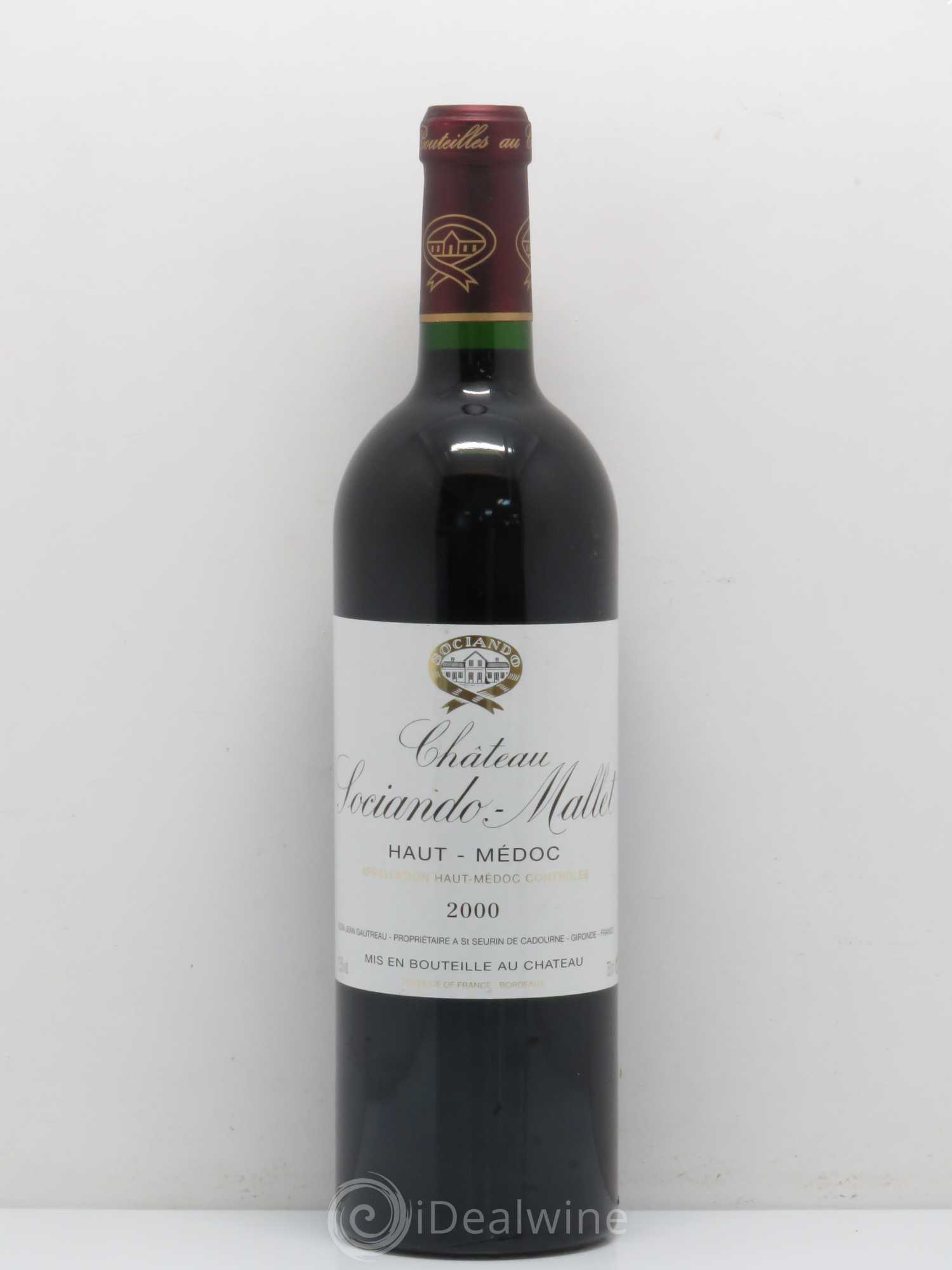 Château Sociando Mallet 2000 - Lot de 1 bouteille - 0