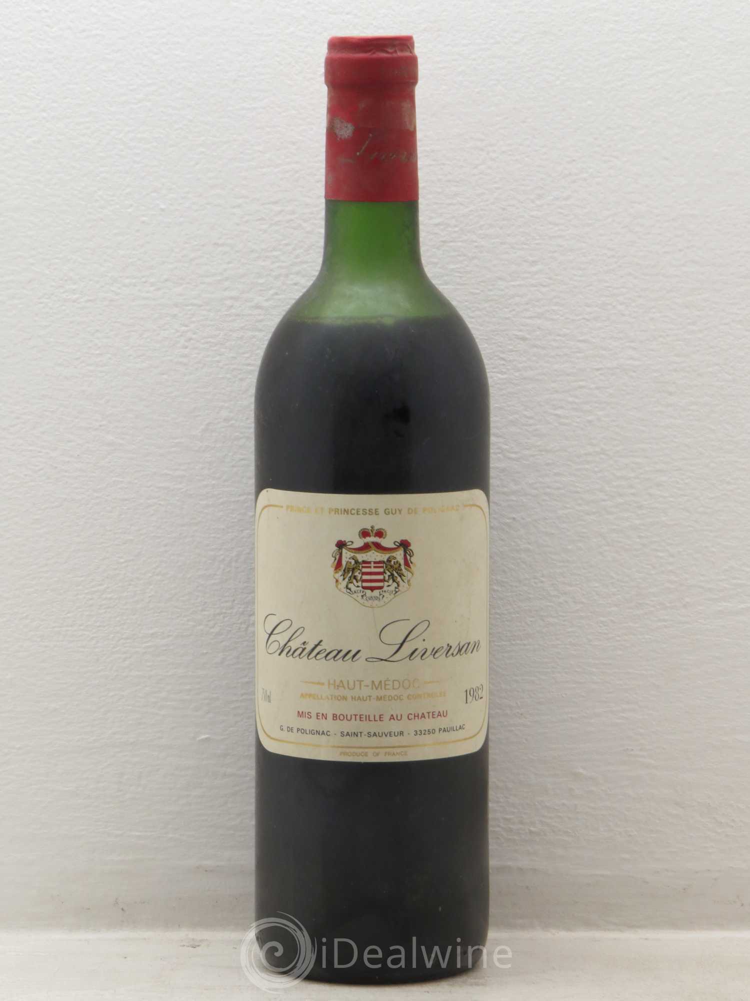 Château Liversan Cru Bourgeois 1982 - Lot de 1 bouteille - 0