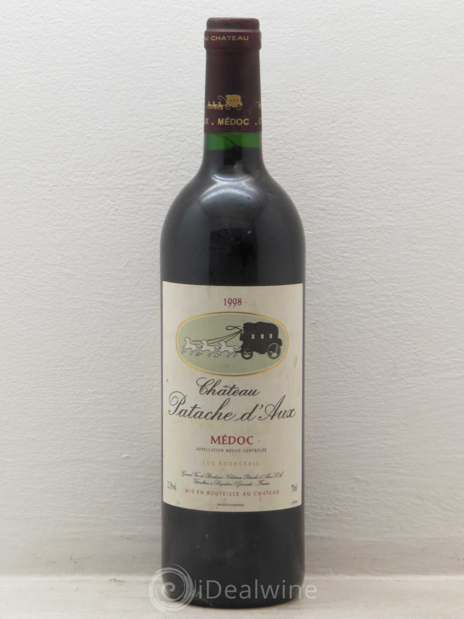 Château Patache d'Aux Cru Bourgeois 1998 - Lot de 1 bouteille - 0