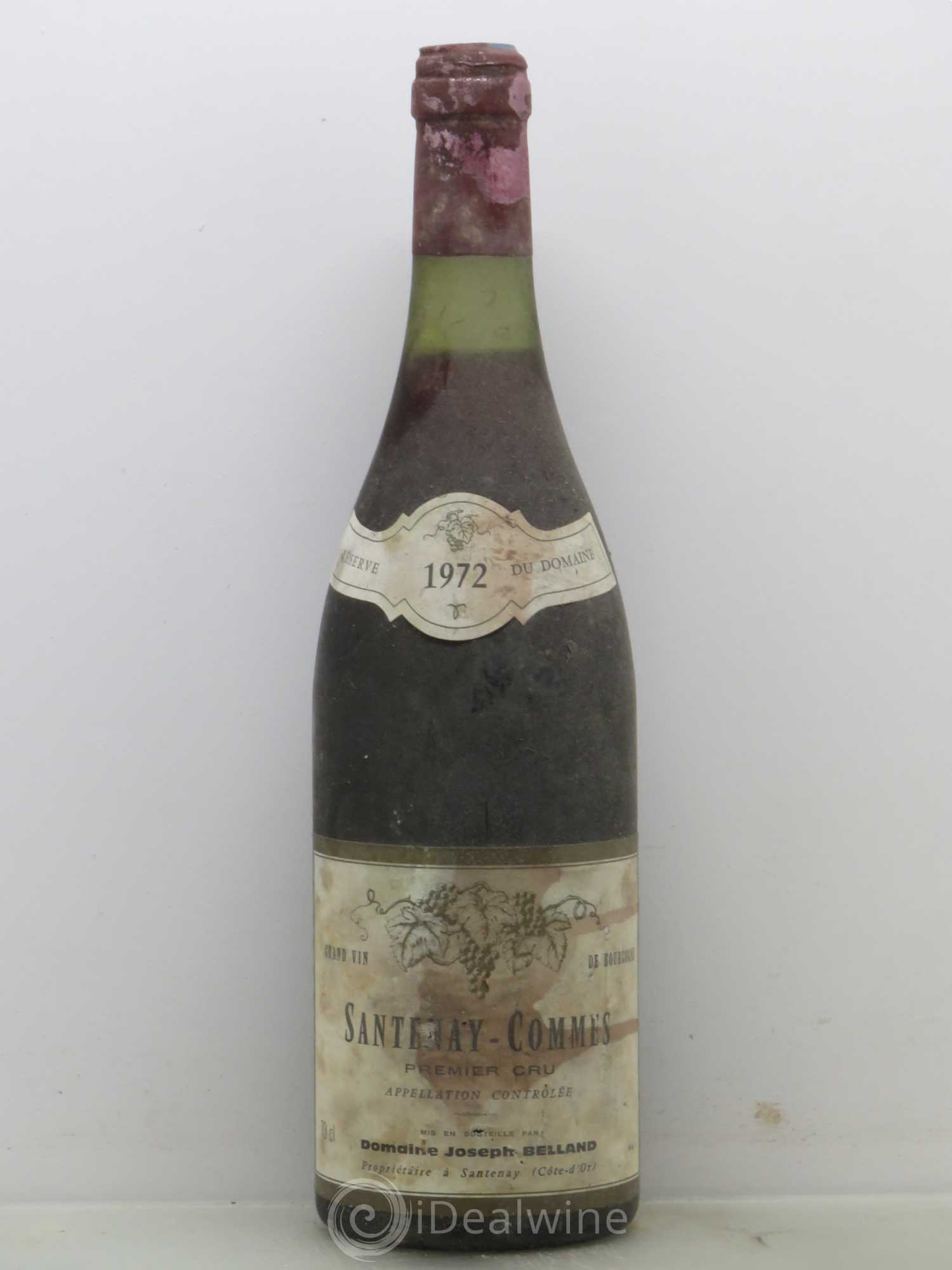 Santenay 1er Cru Commes Belland 1972 - Lot de 1 bouteille - 0