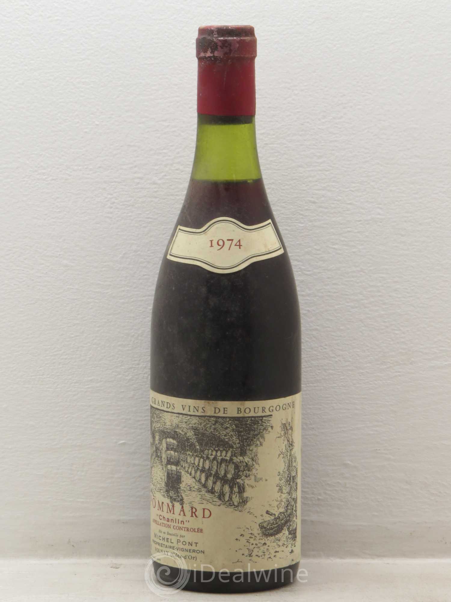 Pommard Chanlin Michel Pont 1974 - Posten von 1 Flasche - 0