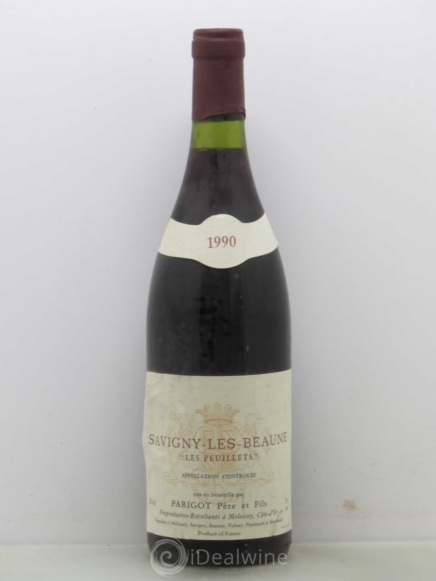 Savigny-lès-Beaune 1er Cru Peuillets Parigot 1990 - Lot de 1 bouteille - 0