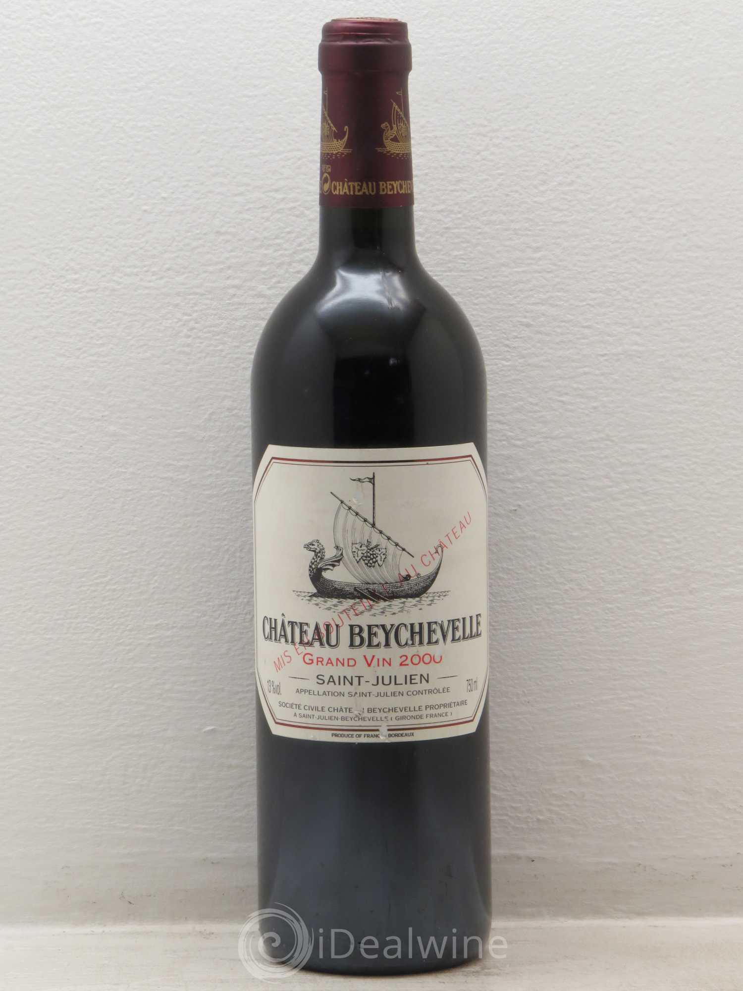 Château Beychevelle 4ème Grand Cru Classé 2000 - Lot de 1 bouteille - 0