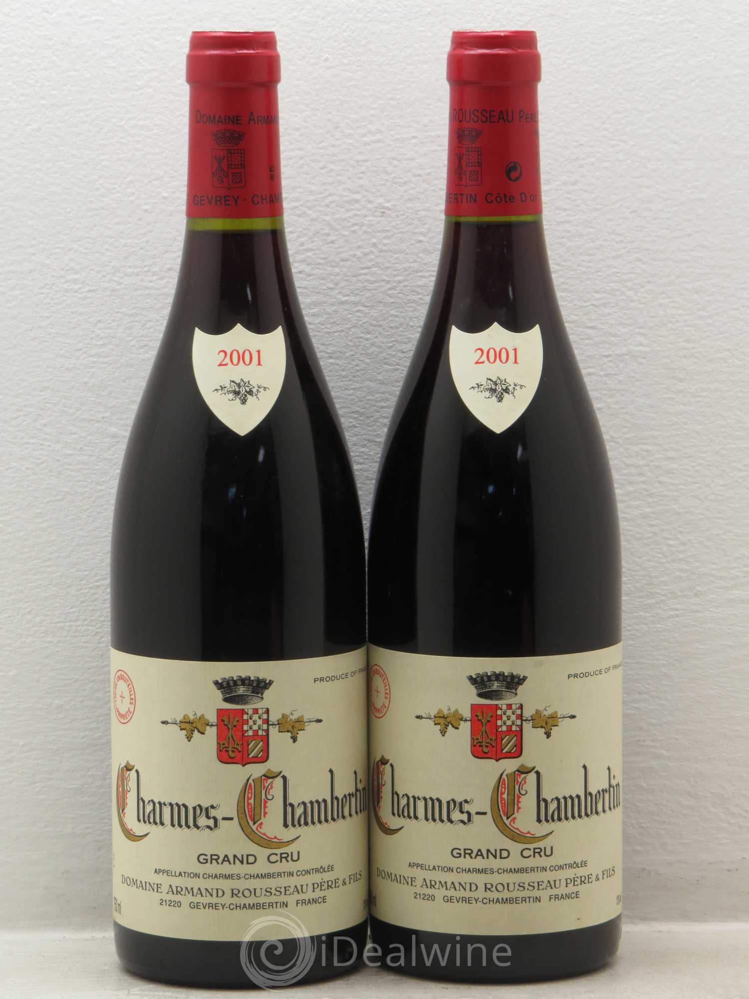 Charmes-Chambertin Grand Cru Armand Rousseau (Domaine) 2001 - Lot de 2 bouteilles - 0