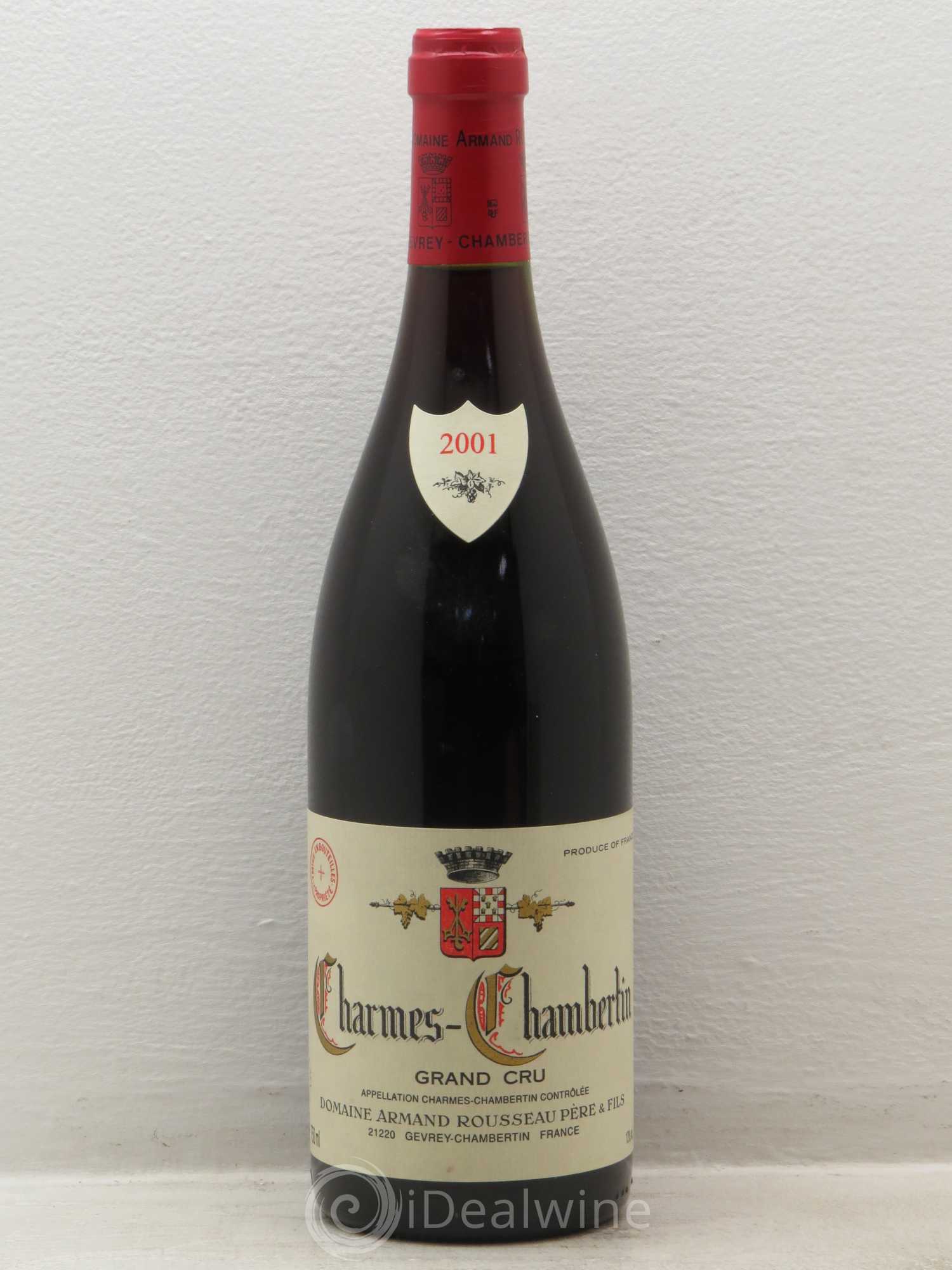 Charmes-Chambertin Grand Cru Armand Rousseau (Domaine) 2001 - Lot de 1 bouteille - 0