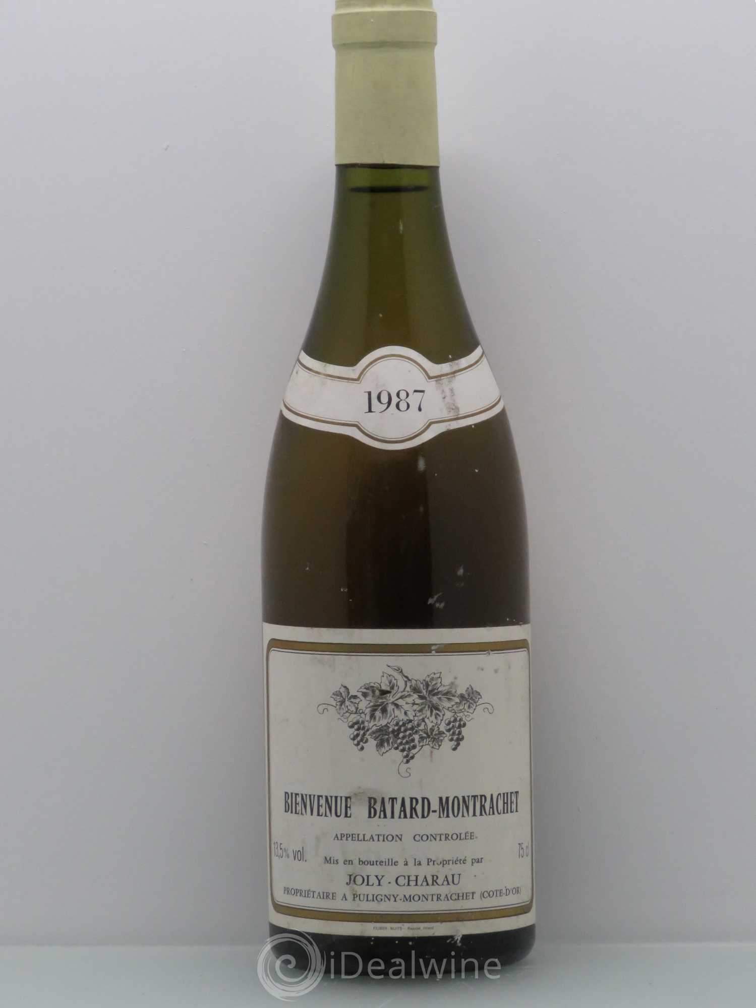 Bienvenues-Bâtard-Montrachet Grand Cru Joly Charau 1987 - Posten von 1 Flasche - 0