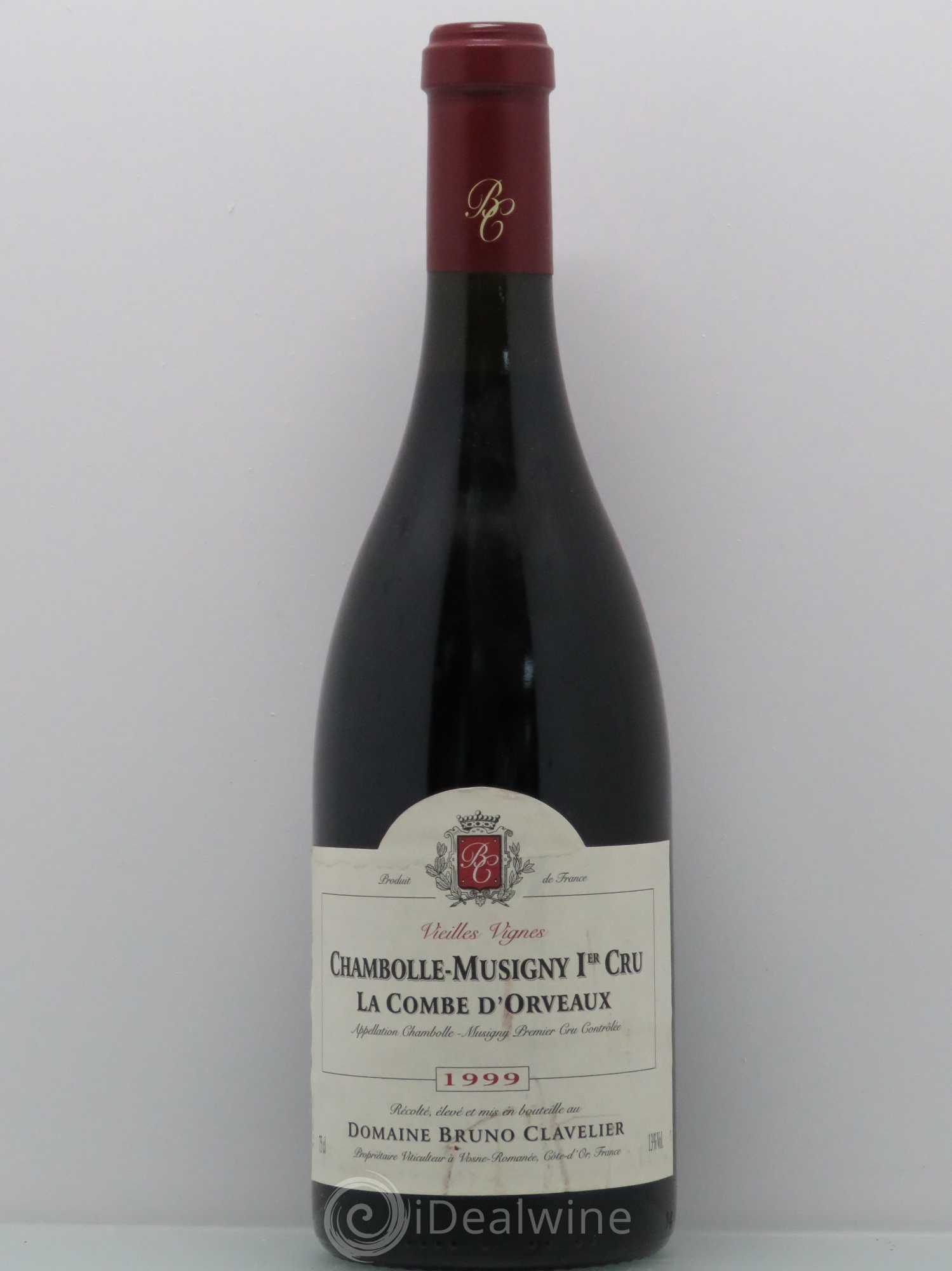 Chambolle-Musigny 1er Cru La Combe D'Orveaux Domaine Bruno Clavelier 1999 - Posten von 1 Flasche - 0