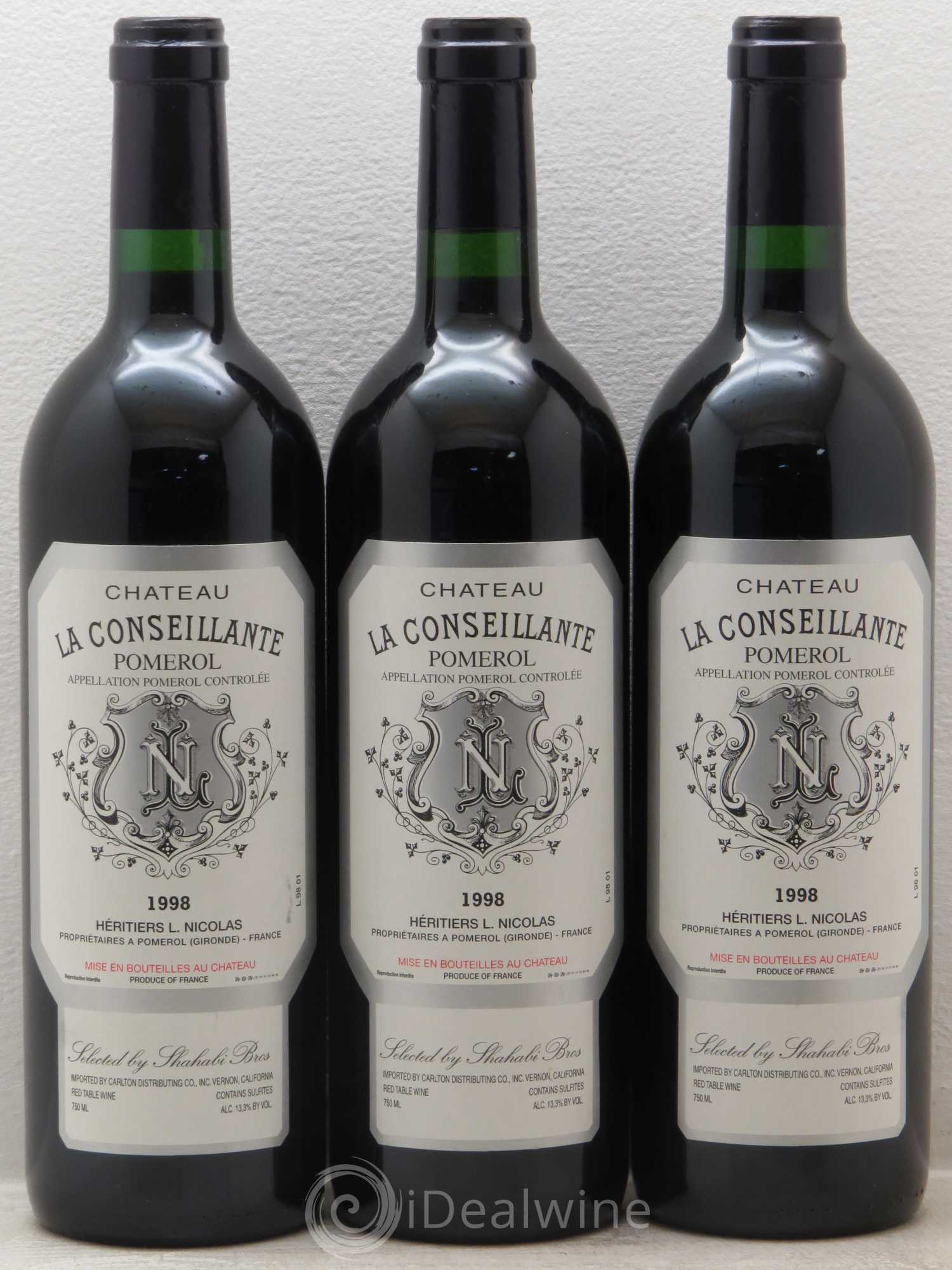 Château la Conseillante 1998 - Lot de 3 bouteilles - 0