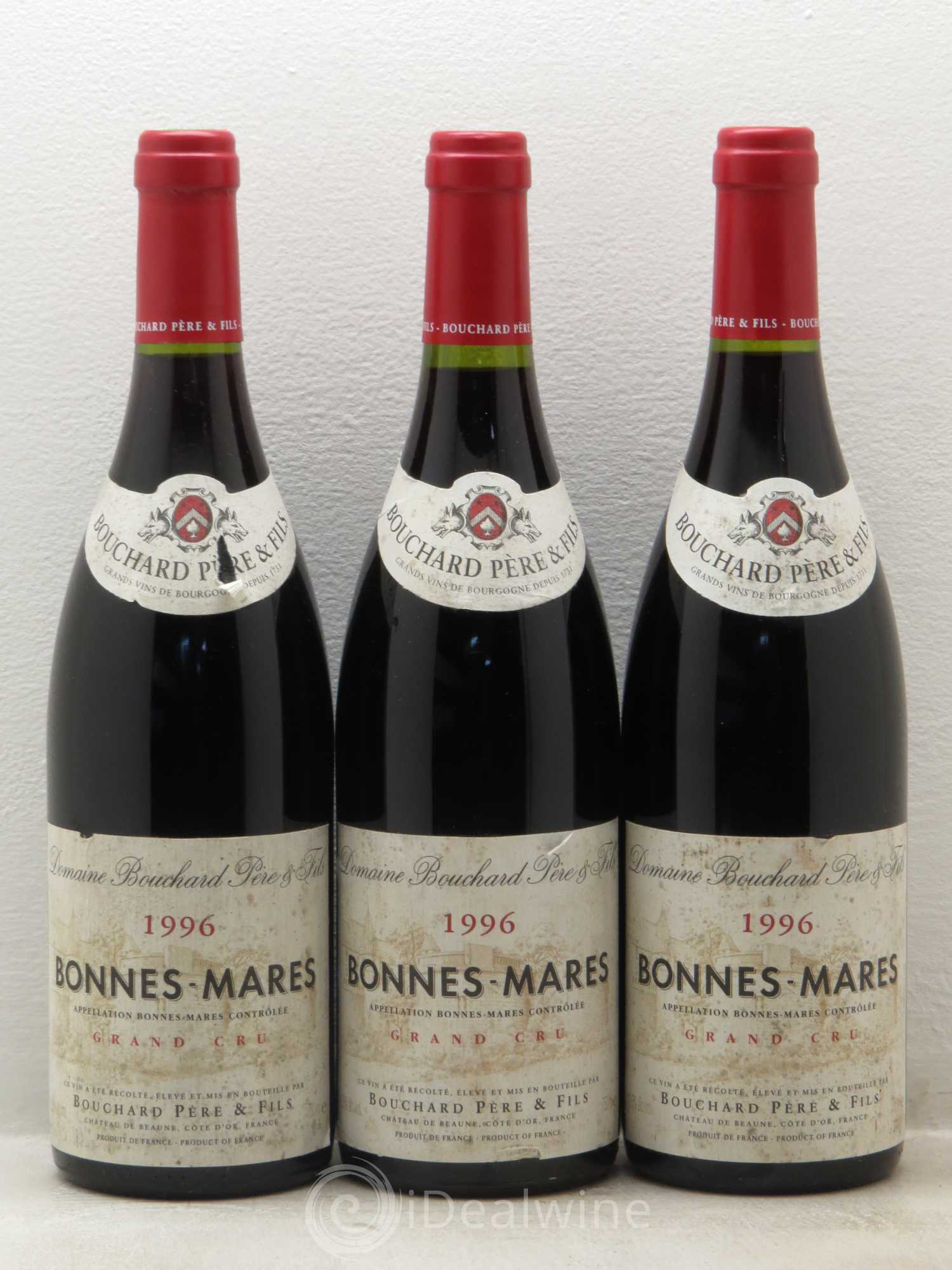 Bonnes-Mares Grand Cru Bouchard Père & Fils 1996 - Lot de 3 bouteilles - 0