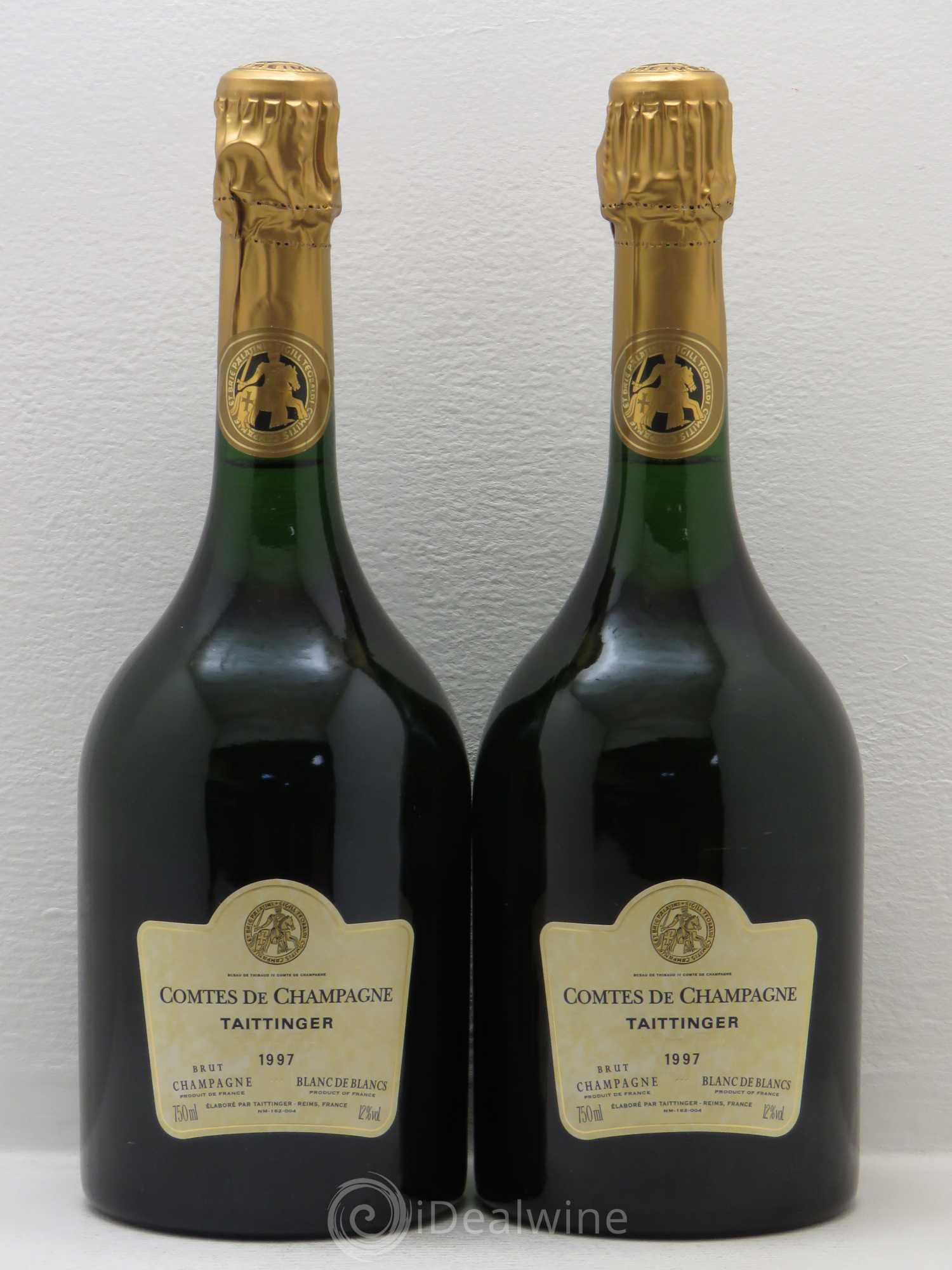 Comtes de Champagne Taittinger Blanc de Blancs 1997 - Lot of 2 bottles - 0