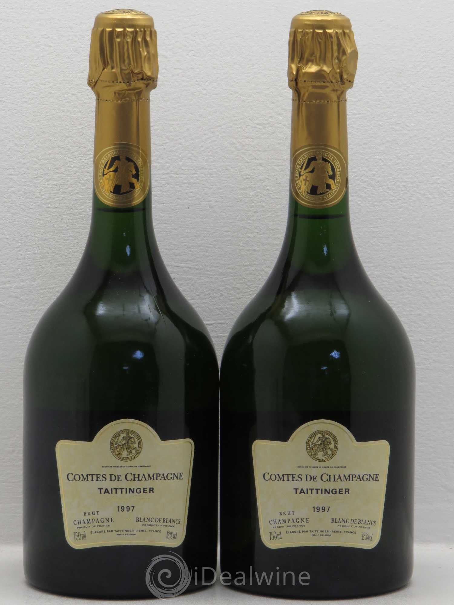 Comtes de Champagne Taittinger 1997 - Lot de 2 bouteilles - 0