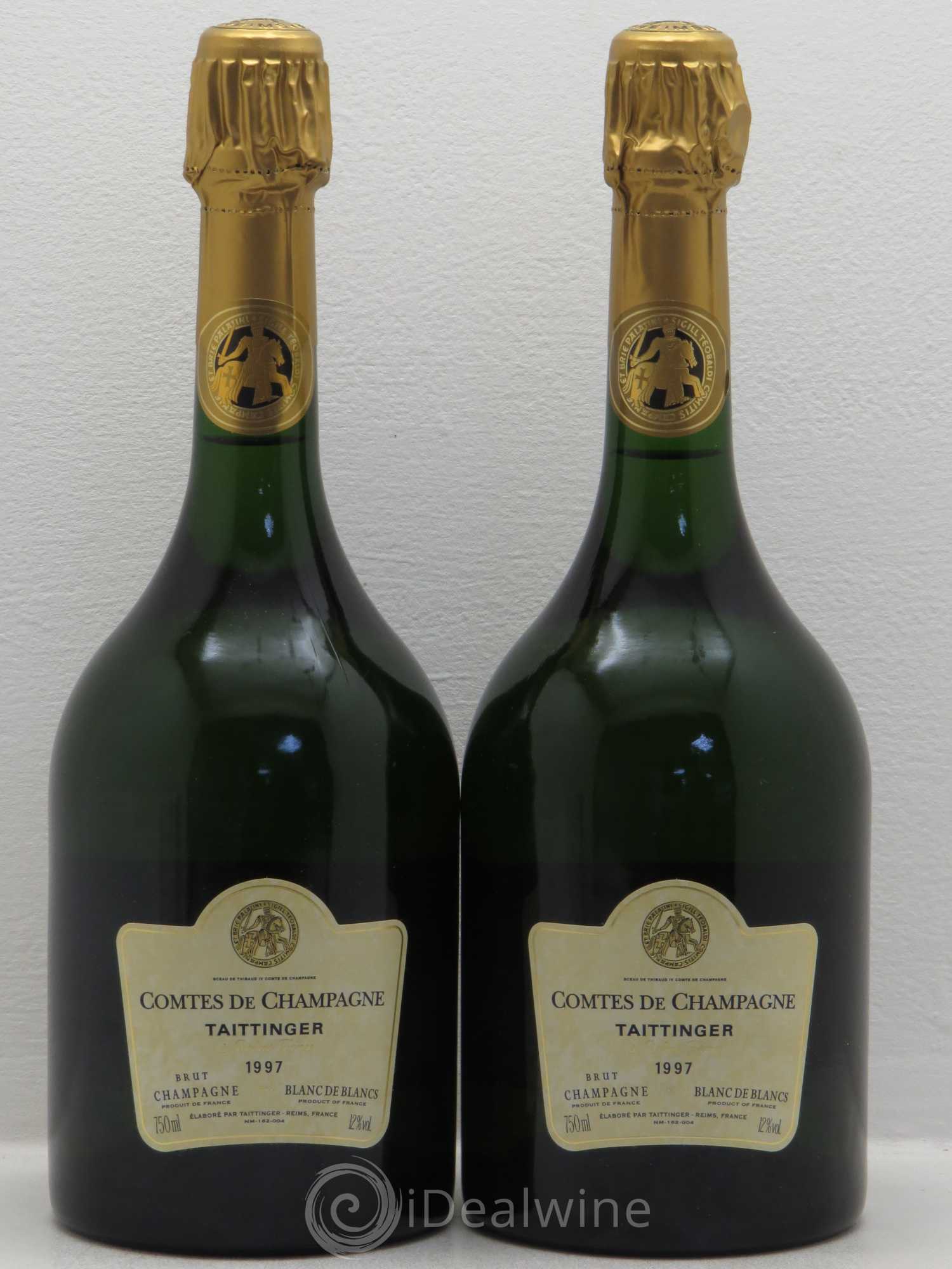Comtes de Champagne Taittinger 1997 - Lot de 2 bouteilles - 0