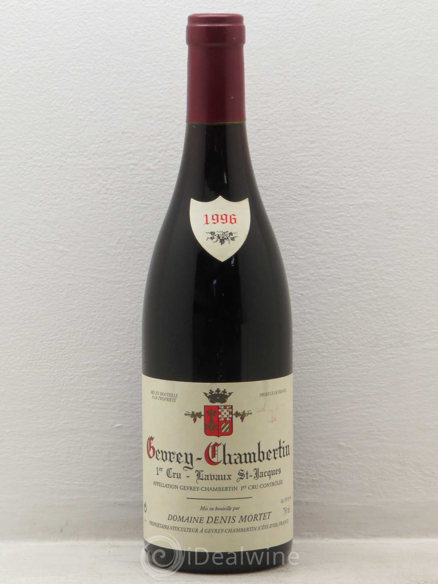 Gevrey-Chambertin 1er Cru Lavaux Saint Jacques Denis Mortet (Domaine) 1996 - Lot de 1 bouteille - 0