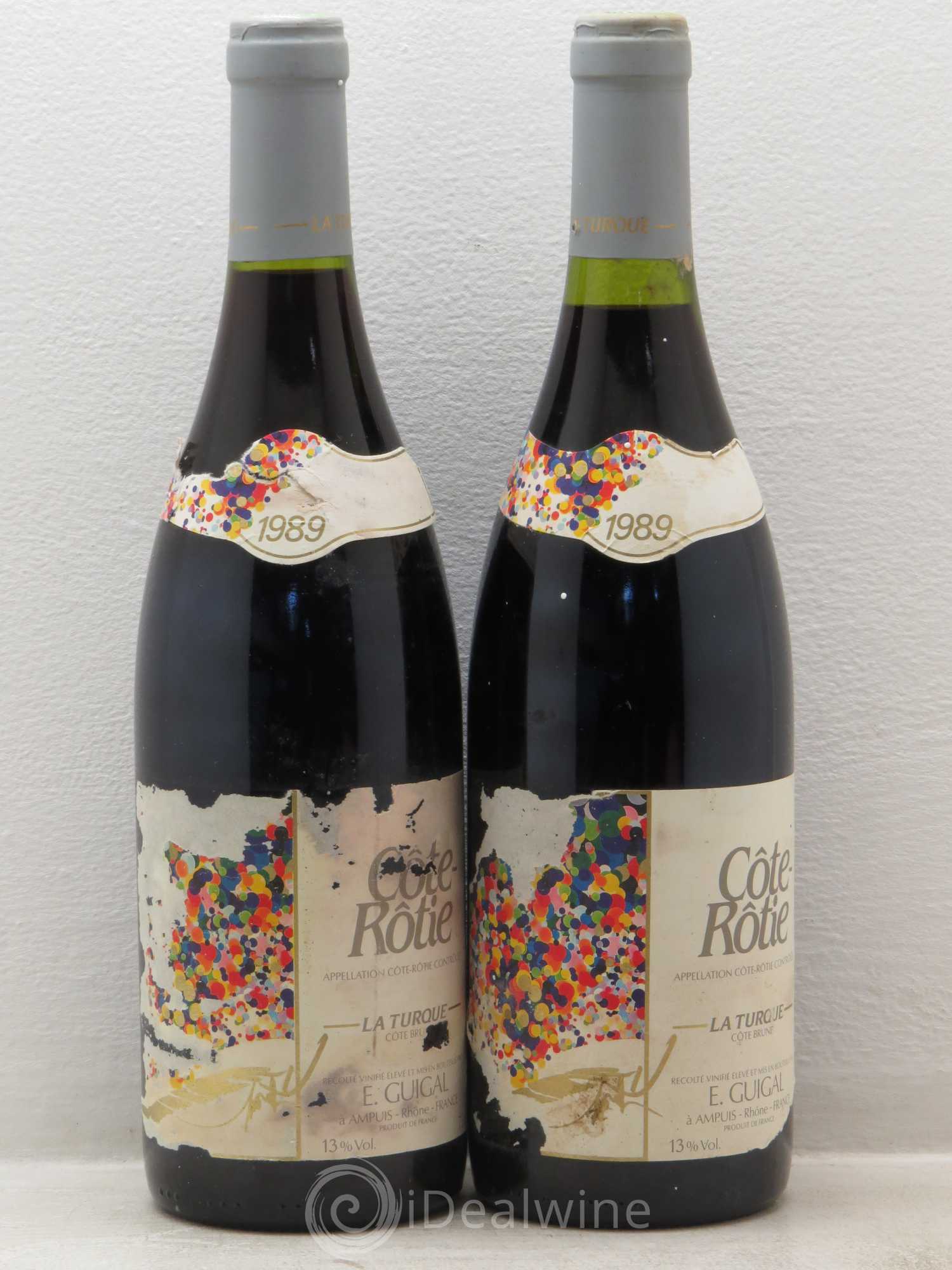 Côte-Rôtie La Turque Guigal 1989 - Lot de 2 bouteilles - 0