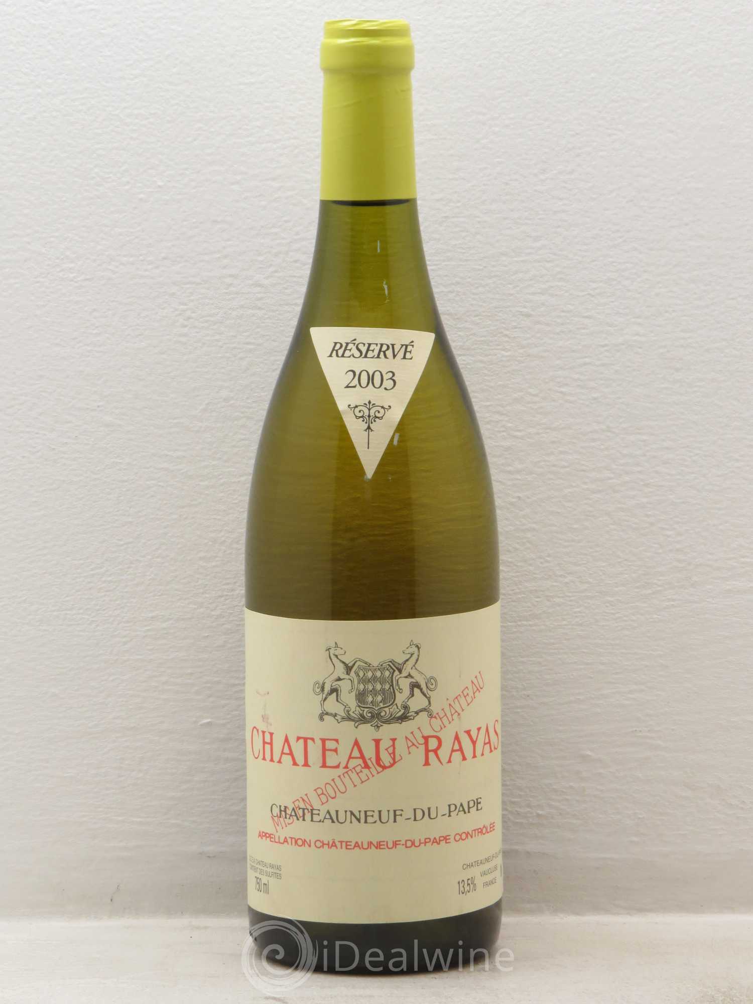 Châteauneuf-du-Pape Château Rayas Emmanuel Reynaud 2003 - Lot de 1 bouteille - 0