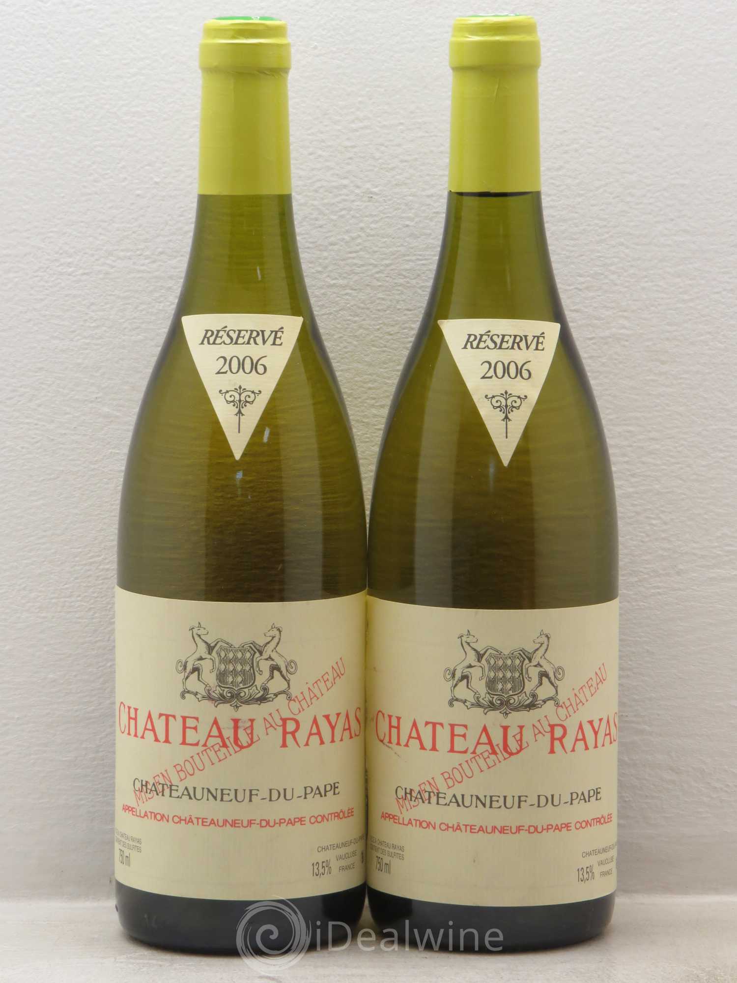 Châteauneuf-du-Pape Château Rayas Emmanuel Reynaud 2006 - Lot de 2 bouteilles - 0