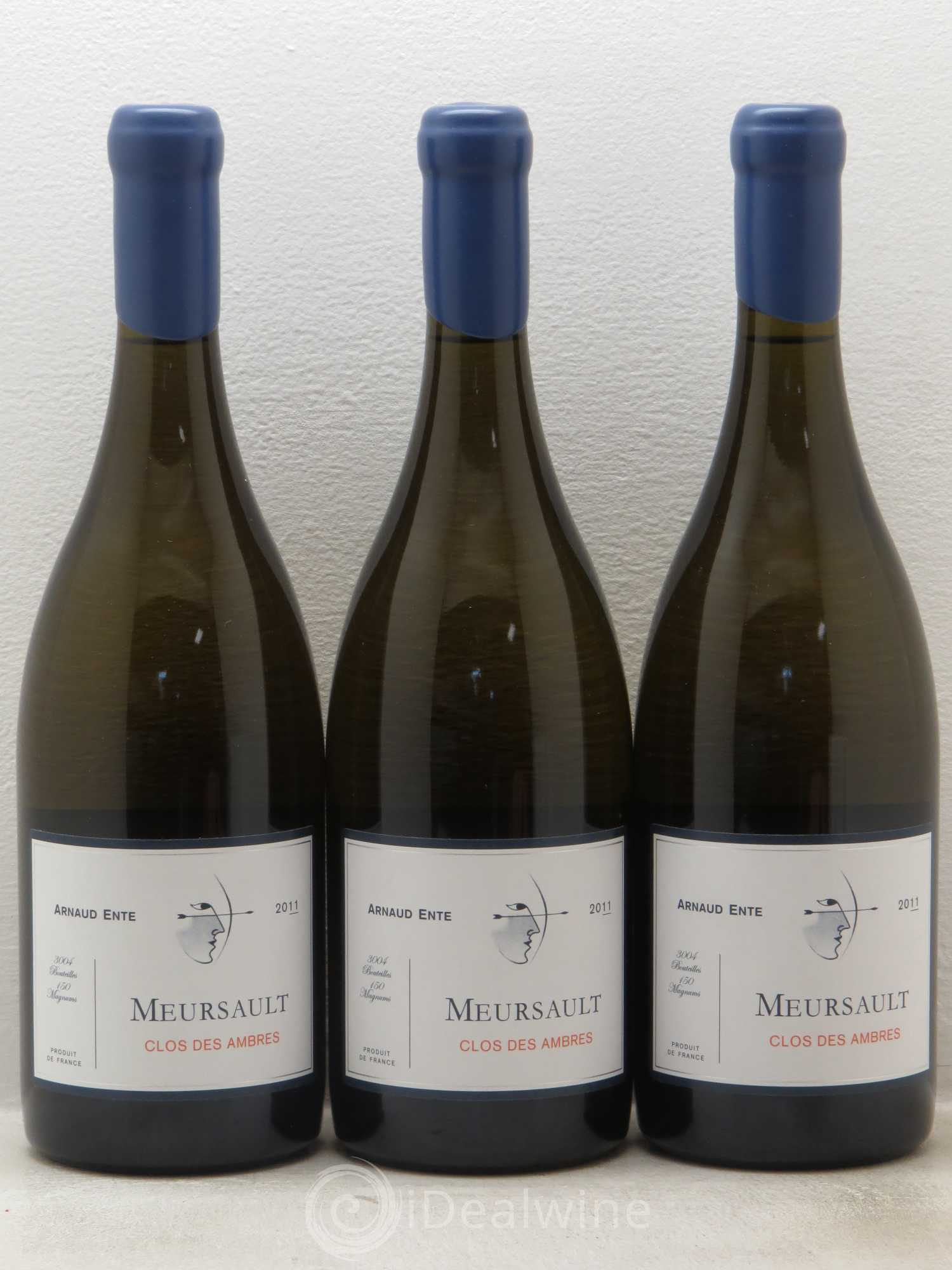 Meursault Clos des Ambres Arnaud Ente 2011 - Lot de 3 bouteilles - 0
