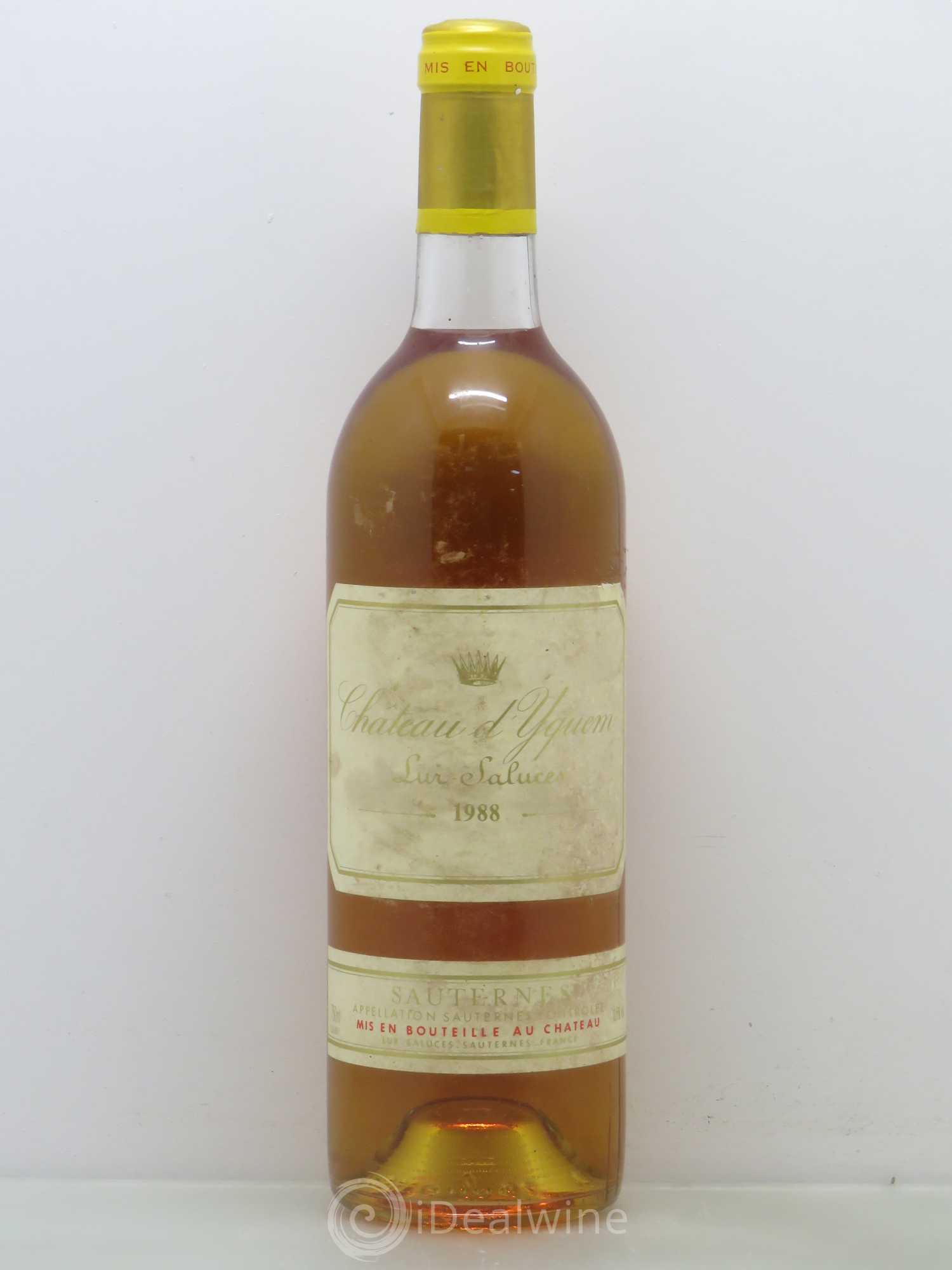 Château d' Yquem 1er Cru Classé Supérieur 1988 - Lot de 1 bouteille - 0