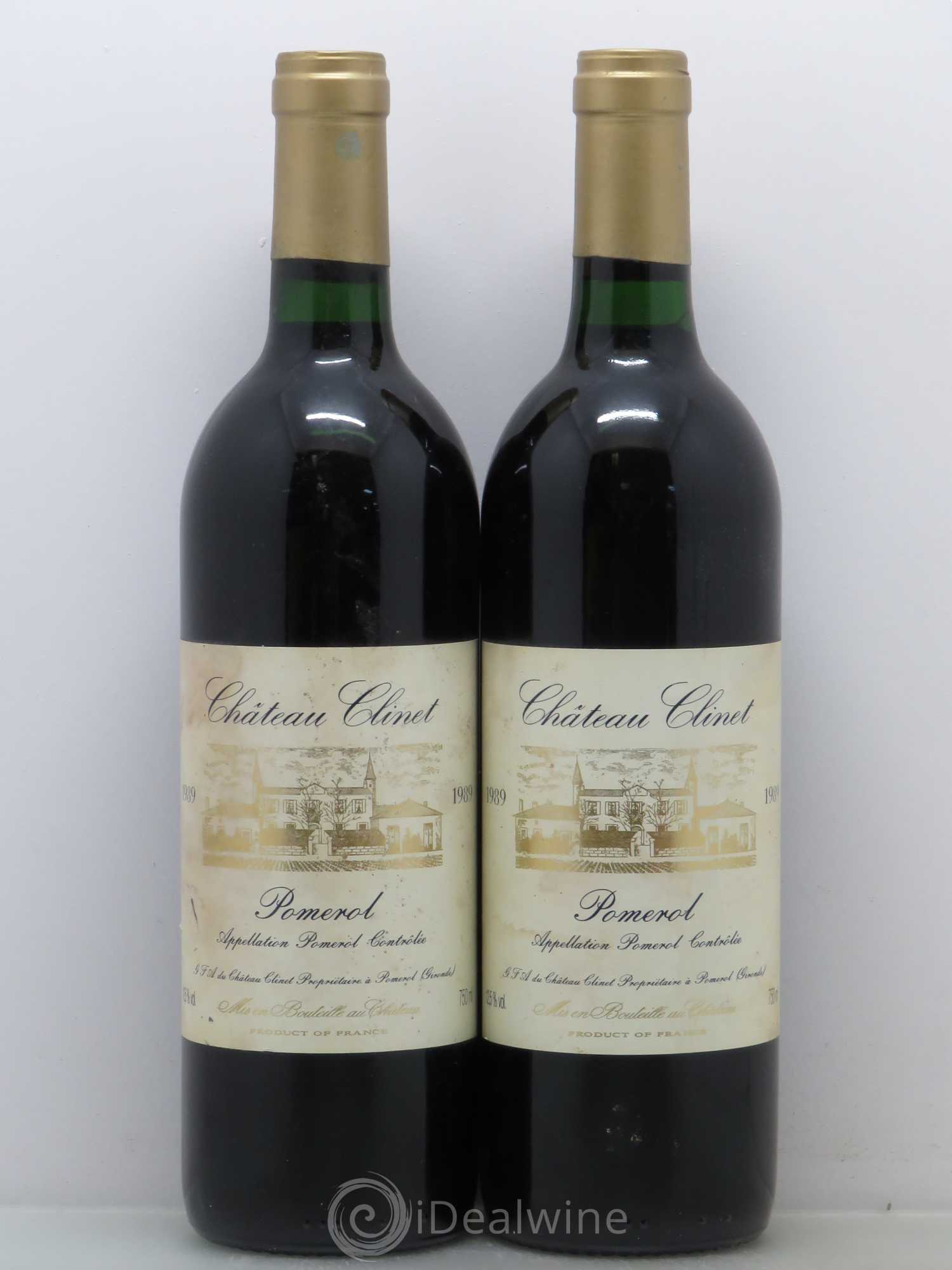 Château Clinet 1989 - Lot de 2 bouteilles - 0