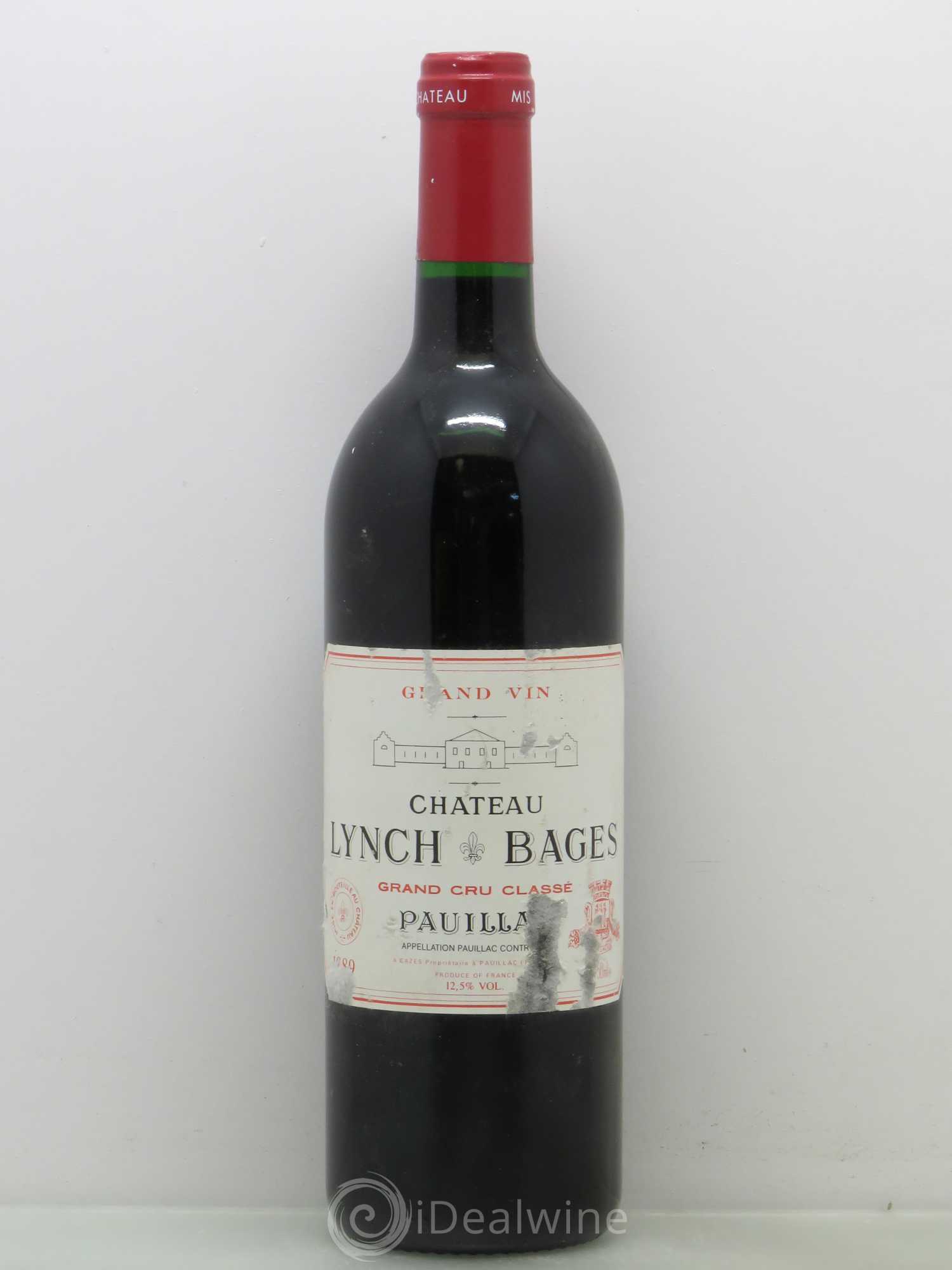 Château Lynch Bages 5ème Grand Cru Classé 1989 - Lot de 1 bouteille - 0
