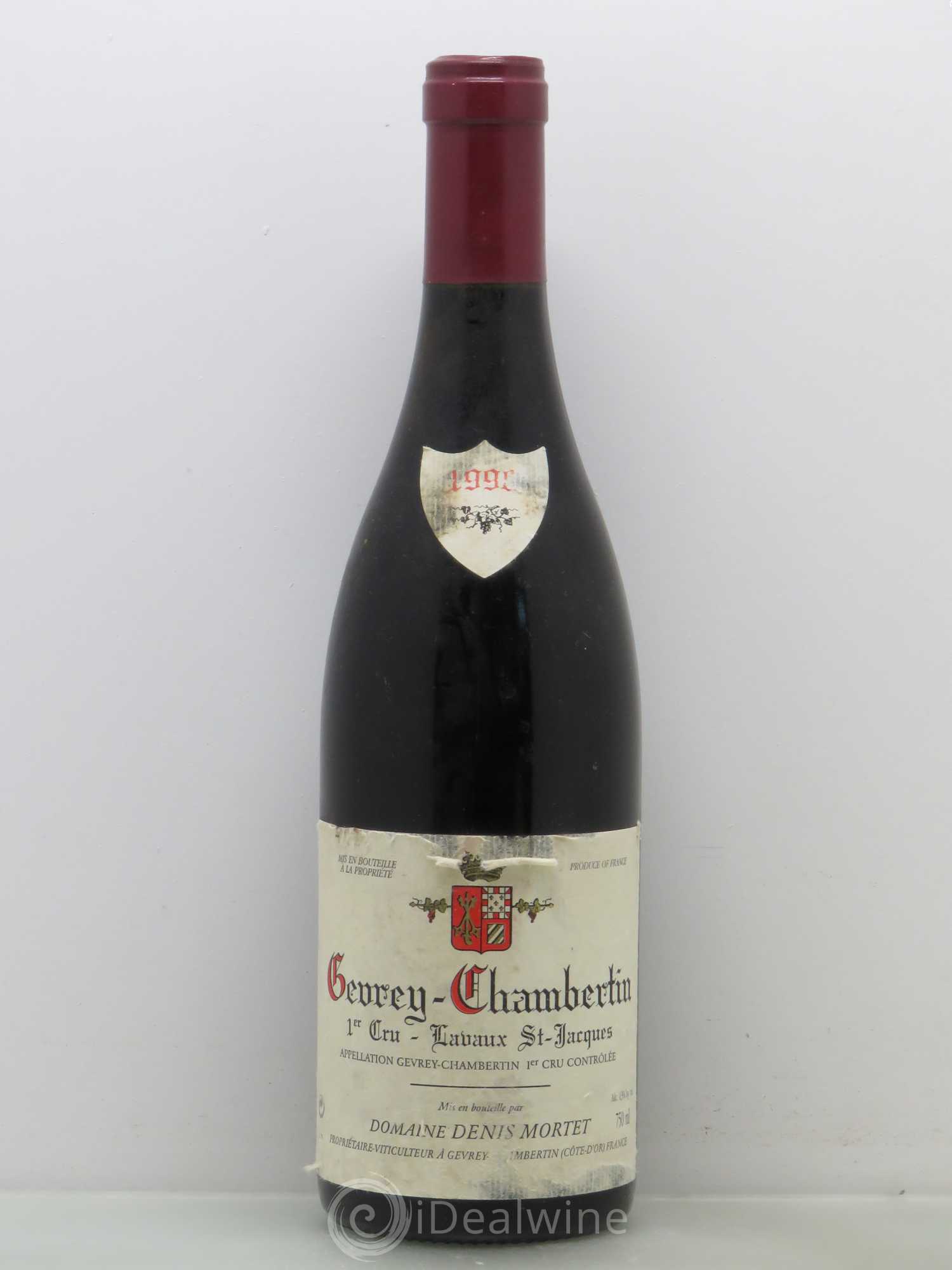 Gevrey-Chambertin 1er Cru Lavaux Saint Jacques Denis Mortet (Domaine) 1998 - Lot de 1 bouteille - 0