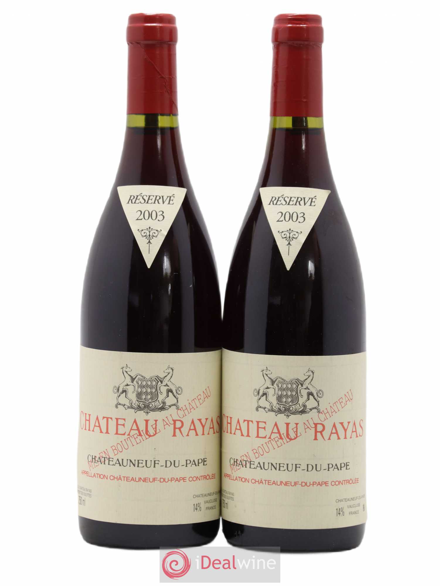 Châteauneuf-du-Pape Château Rayas Emmanuel Reynaud 2003 - Lot de 2 bouteilles - 0