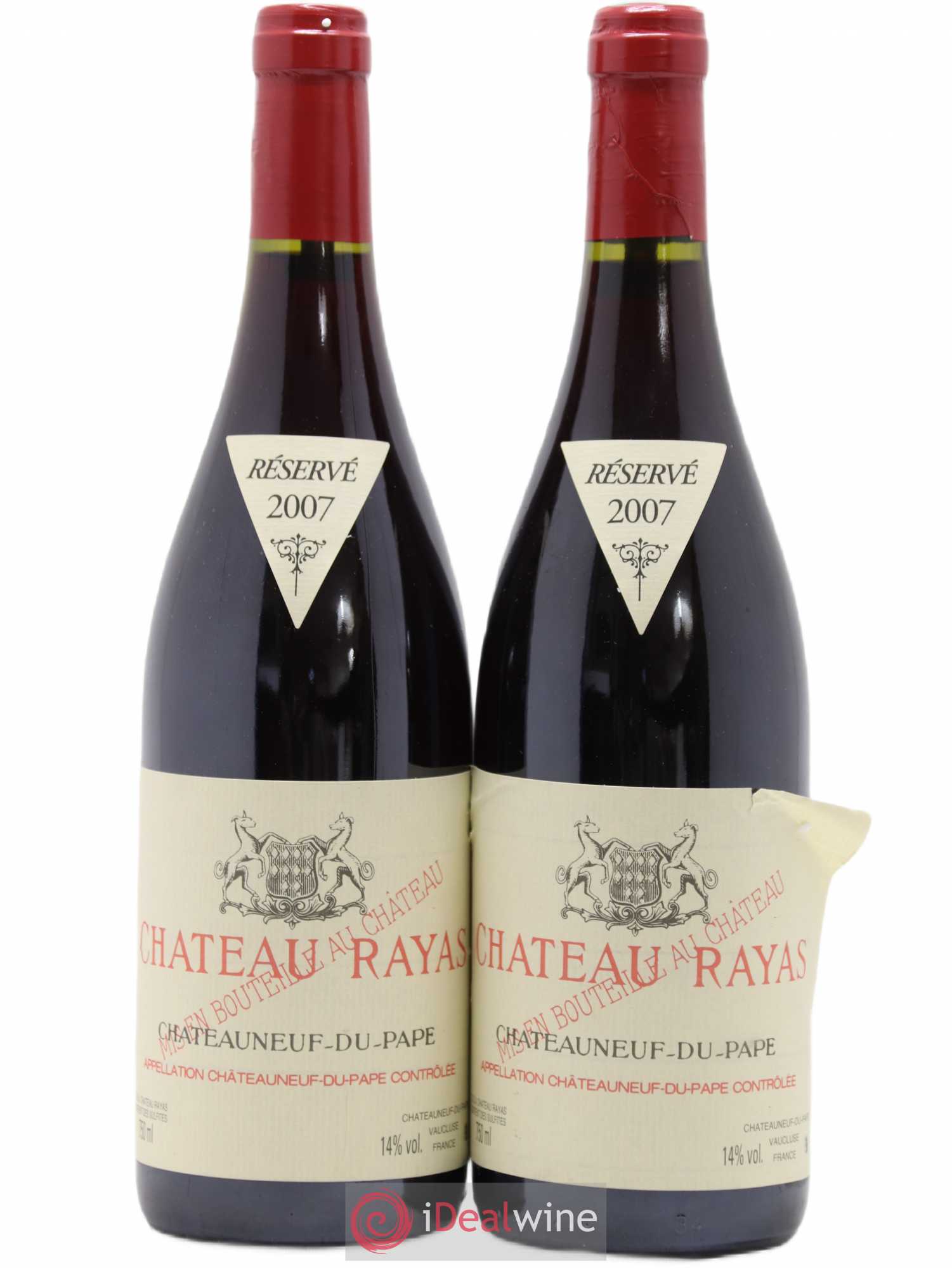 Châteauneuf-du-Pape Château Rayas Emmanuel Reynaud 2007 - Lot de 2 bouteilles - 0