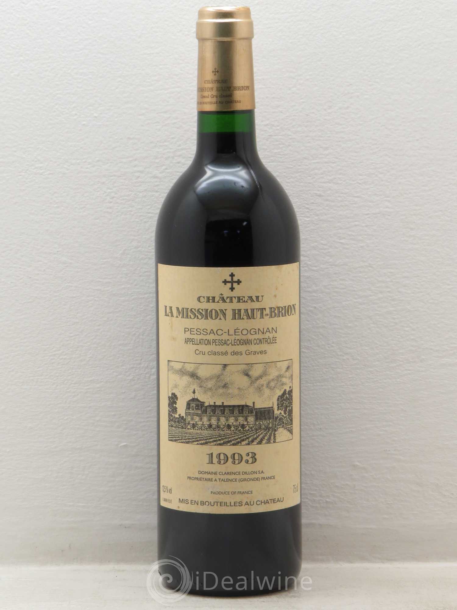 Château la Mission Haut-Brion Cru Classé de Graves 1993 - Lot de 1 bouteille - 0