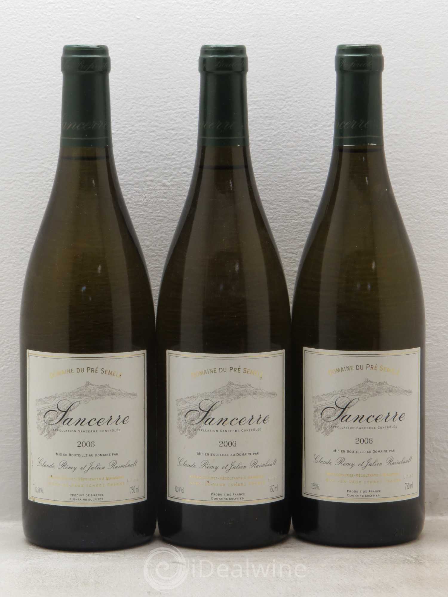 Sancerre Domaine du Pré Semele (sans prix de réserve) 2006 - Posten von 3 Flaschen - 0