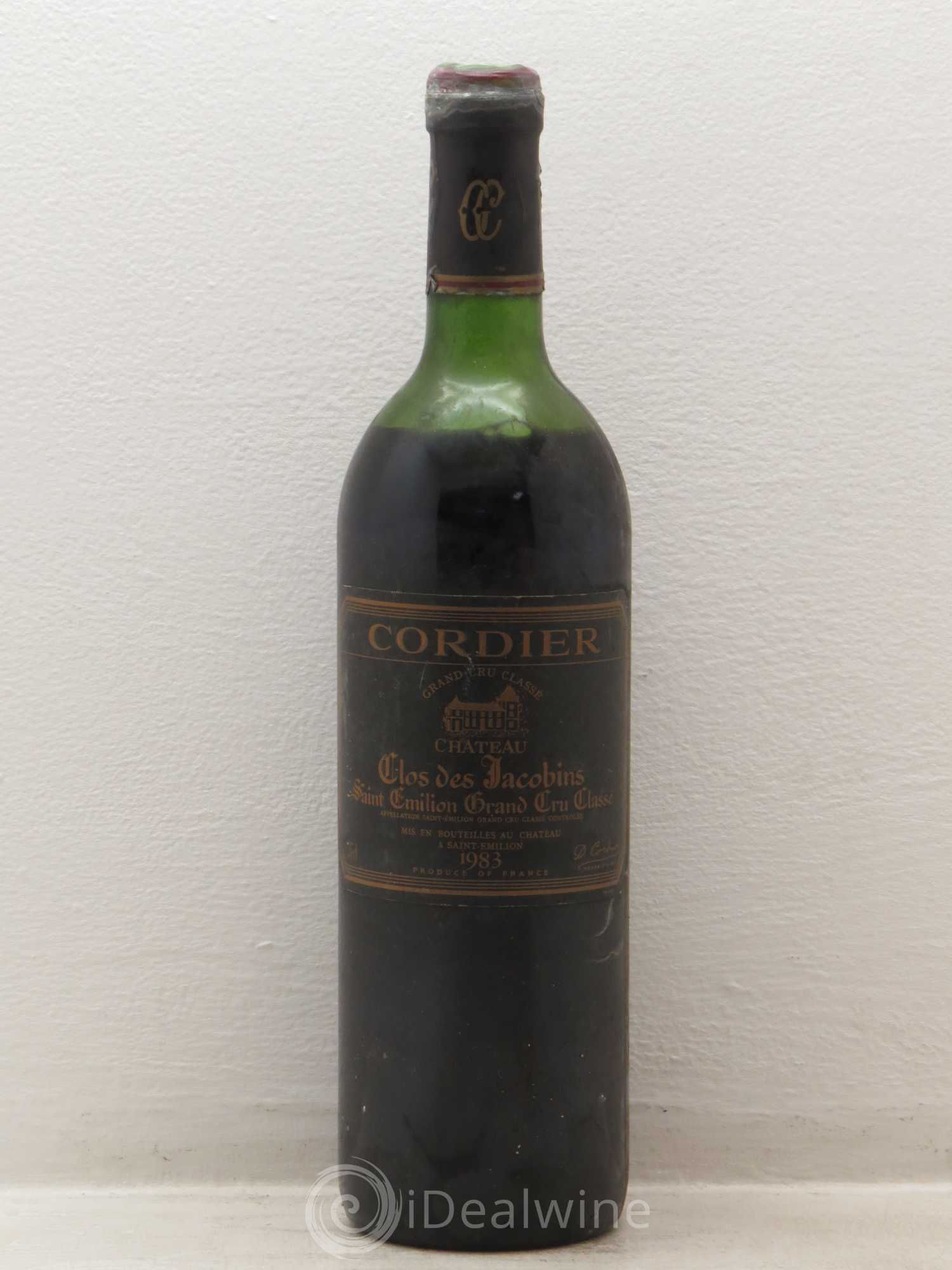 Château Clos des Jacobins Grand Cru Classé 1983 - Lot de 1 bouteille - 0
