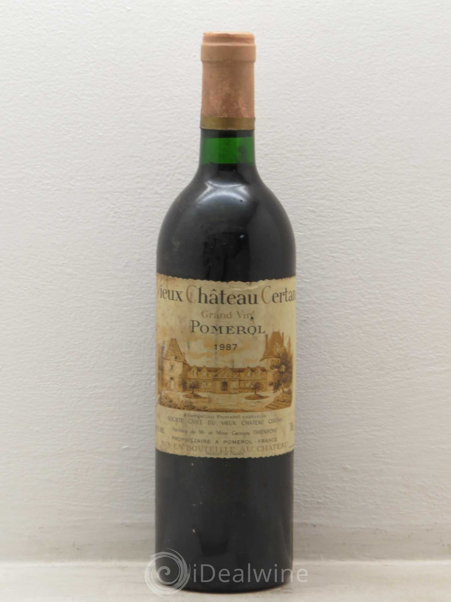 Vieux Château Certan 1987 - Lot de 1 bouteille - 0