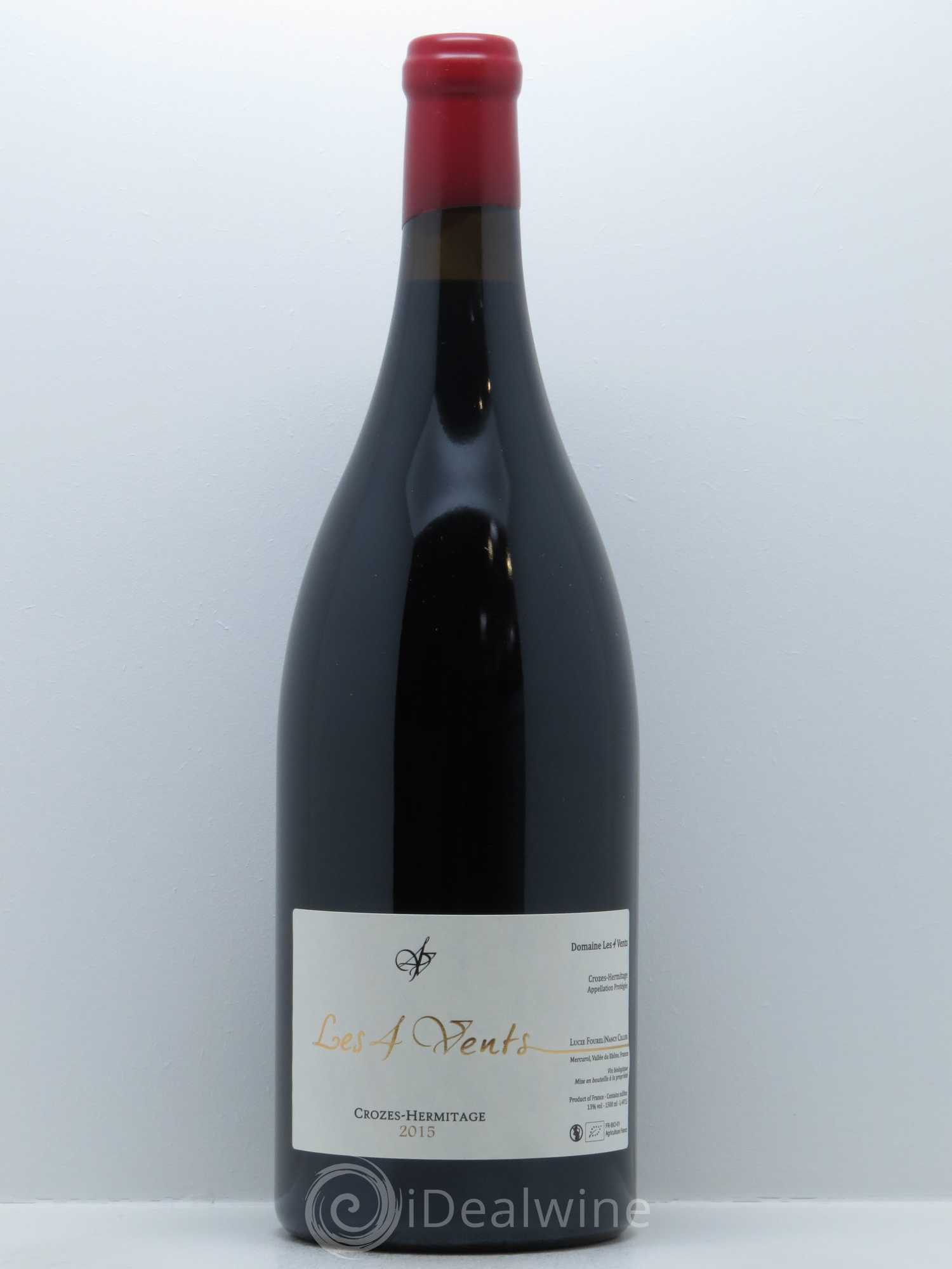 Crozes-Hermitage Les 4 vents Les 4 vents (anciennement Domaine de Lucie) 2015 - Lot de 1 magnum - 0