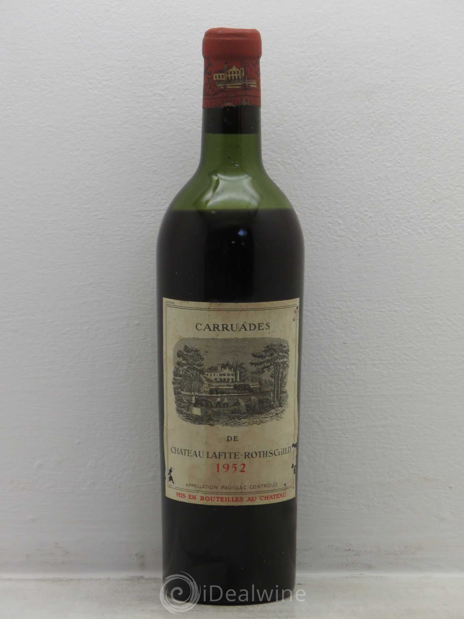 Carruades de Lafite Rothschild Second Vin 1952 - Lot de 1 bouteille - 0