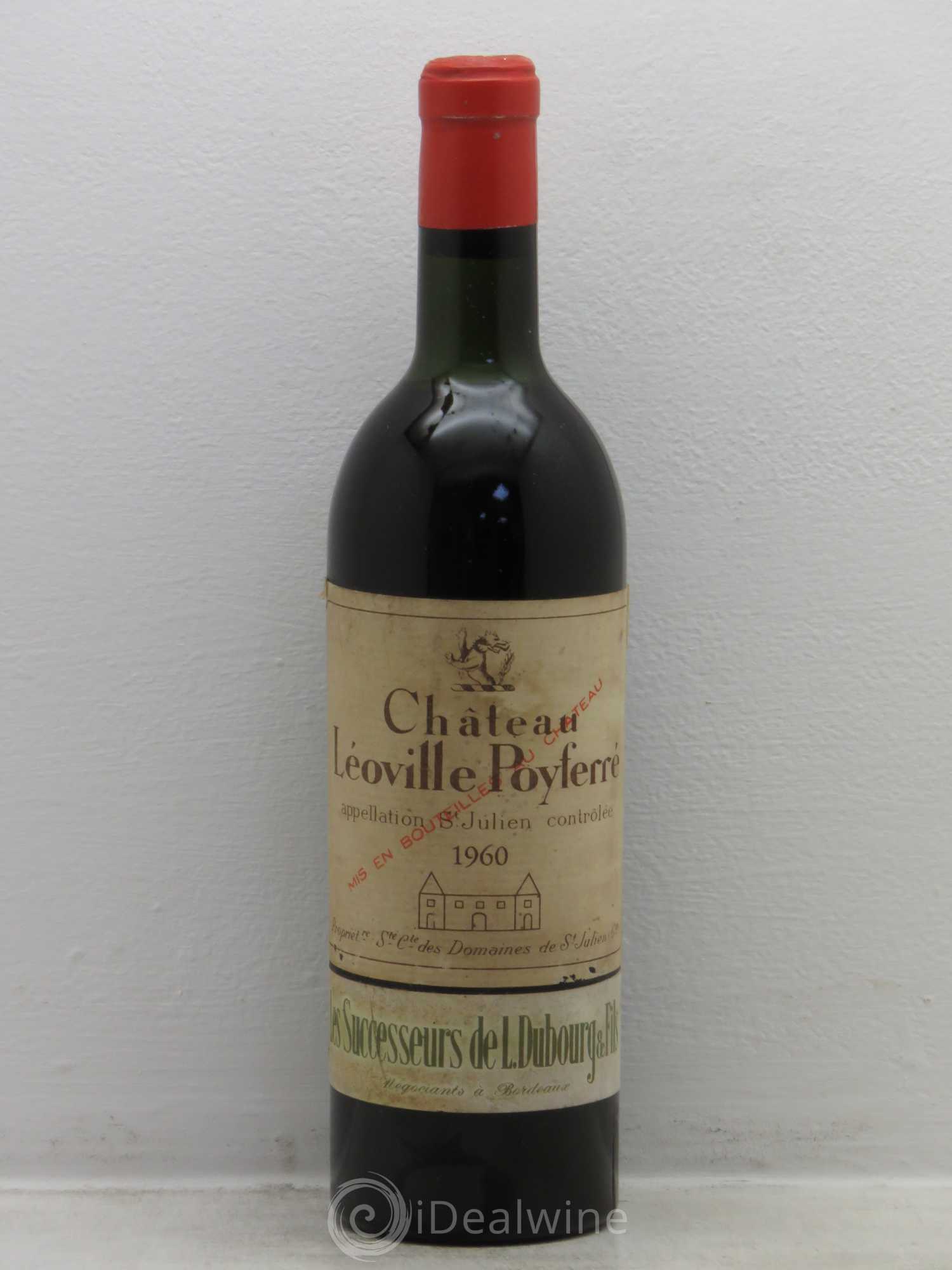 Château Léoville Poyferré 2ème Grand Cru Classé 1960 - Lot de 1 bouteille - 0