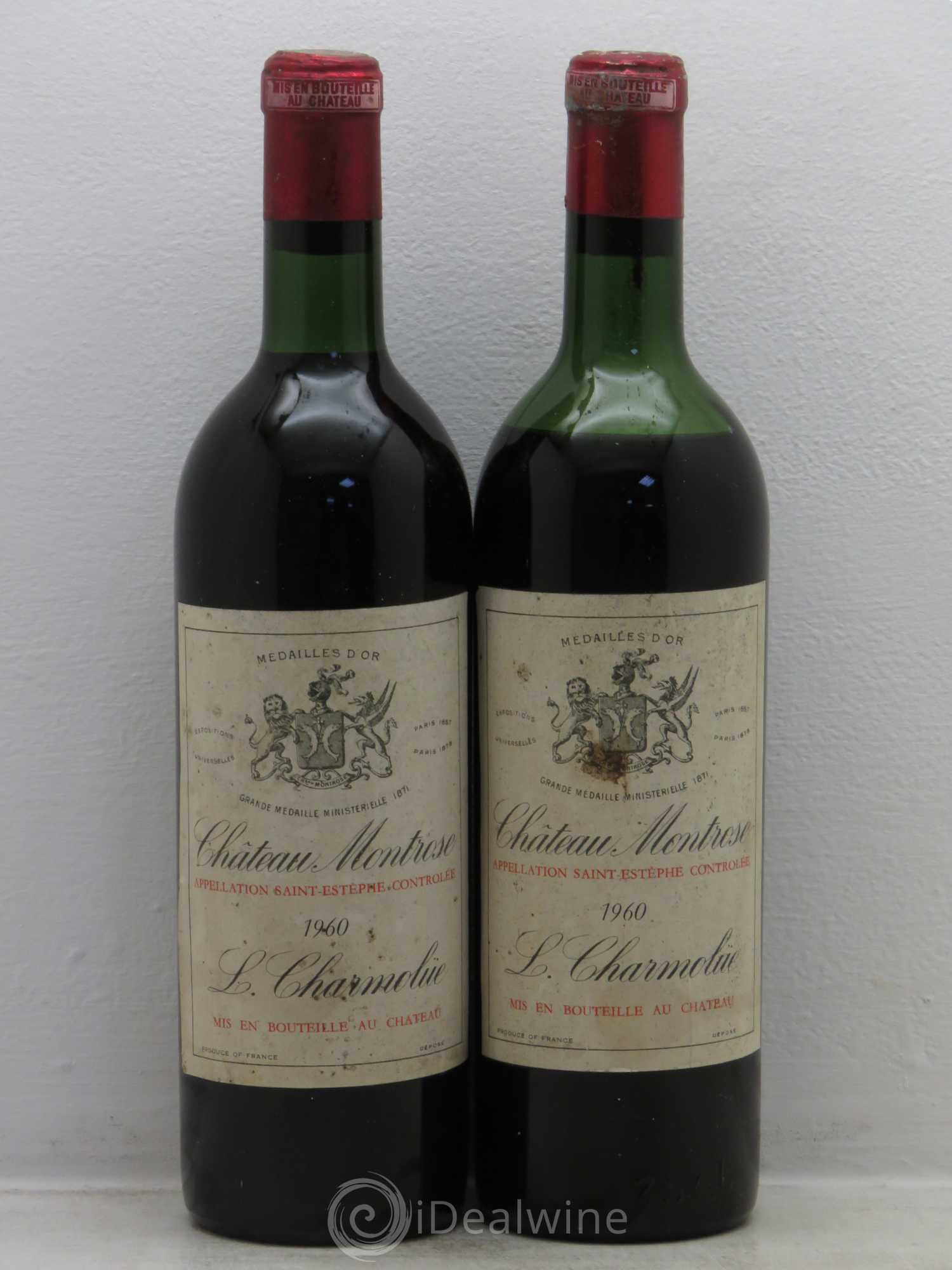 Château Montrose 2ème Grand Cru Classé 1960 - Lot de 2 bouteilles - 0