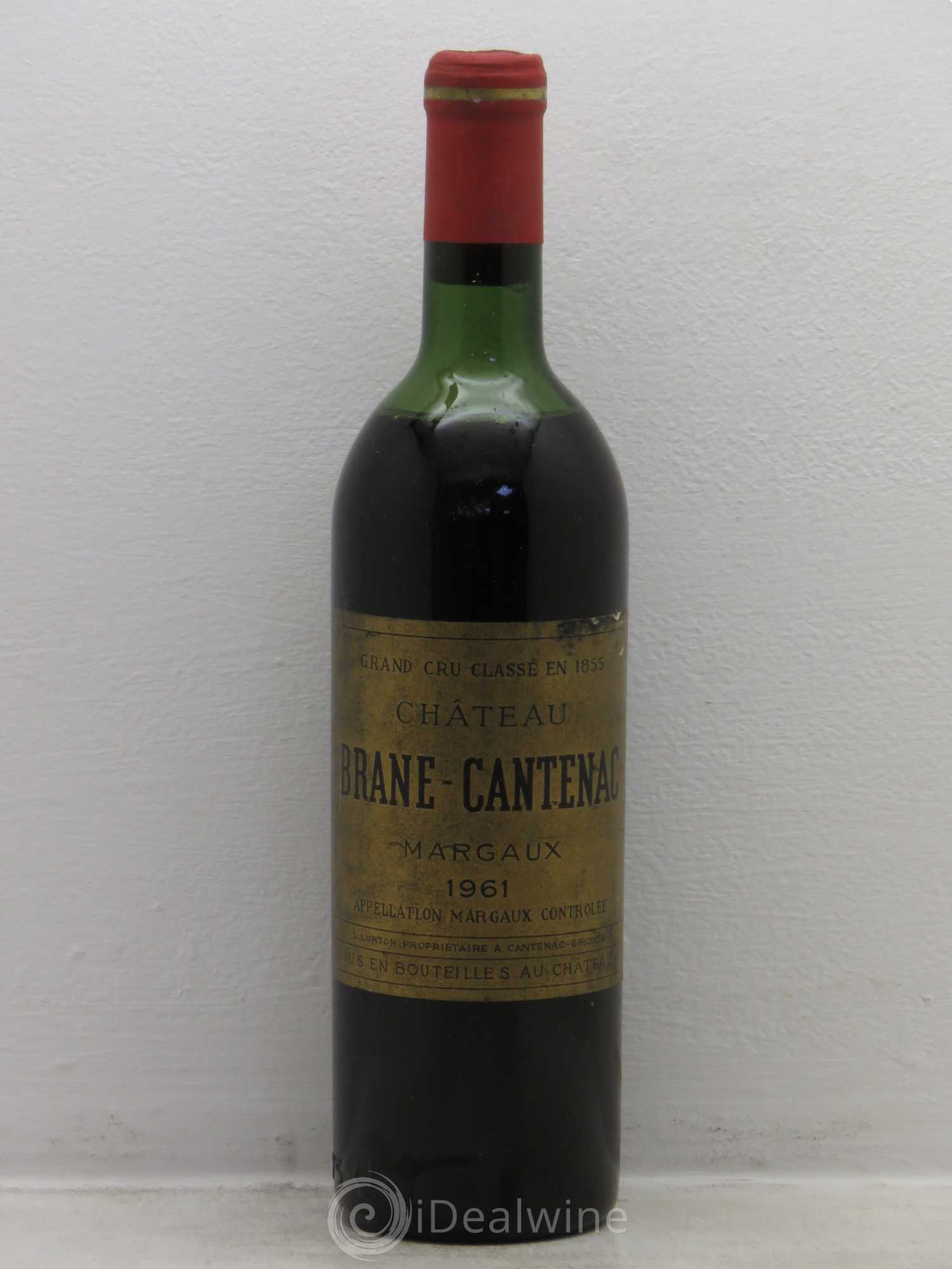 Château Brane Cantenac 2ème Grand Cru Classé 1961 - Lot de 1 bouteille - 0