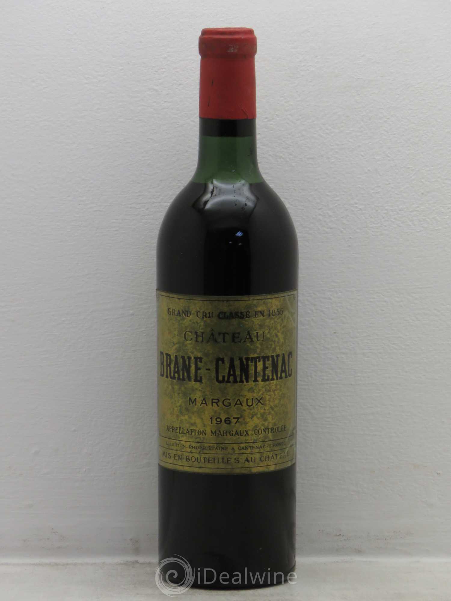 Château Brane Cantenac 2ème Grand Cru Classé 1967 - Lot de 1 bouteille - 0