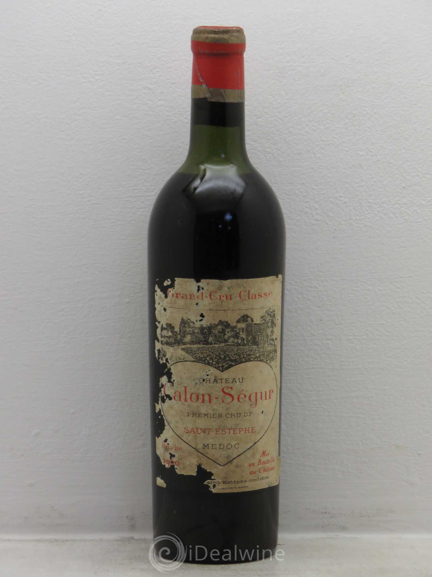 Château Calon Ségur 3ème Grand Cru Classé 1950 - Lot de 1 bouteille - 0