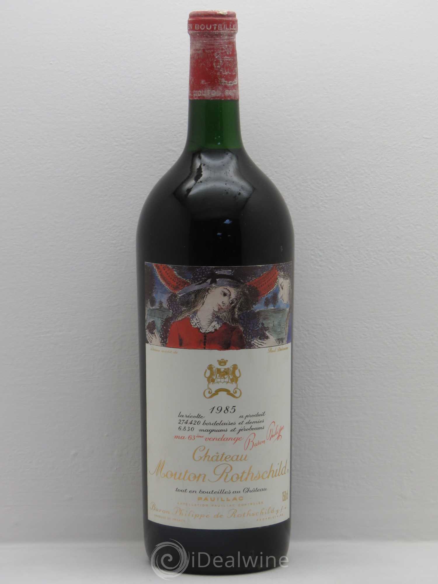 Château Mouton Rothschild 1er Grand Cru Classé 1985 - Lot de 1 magnum - 0