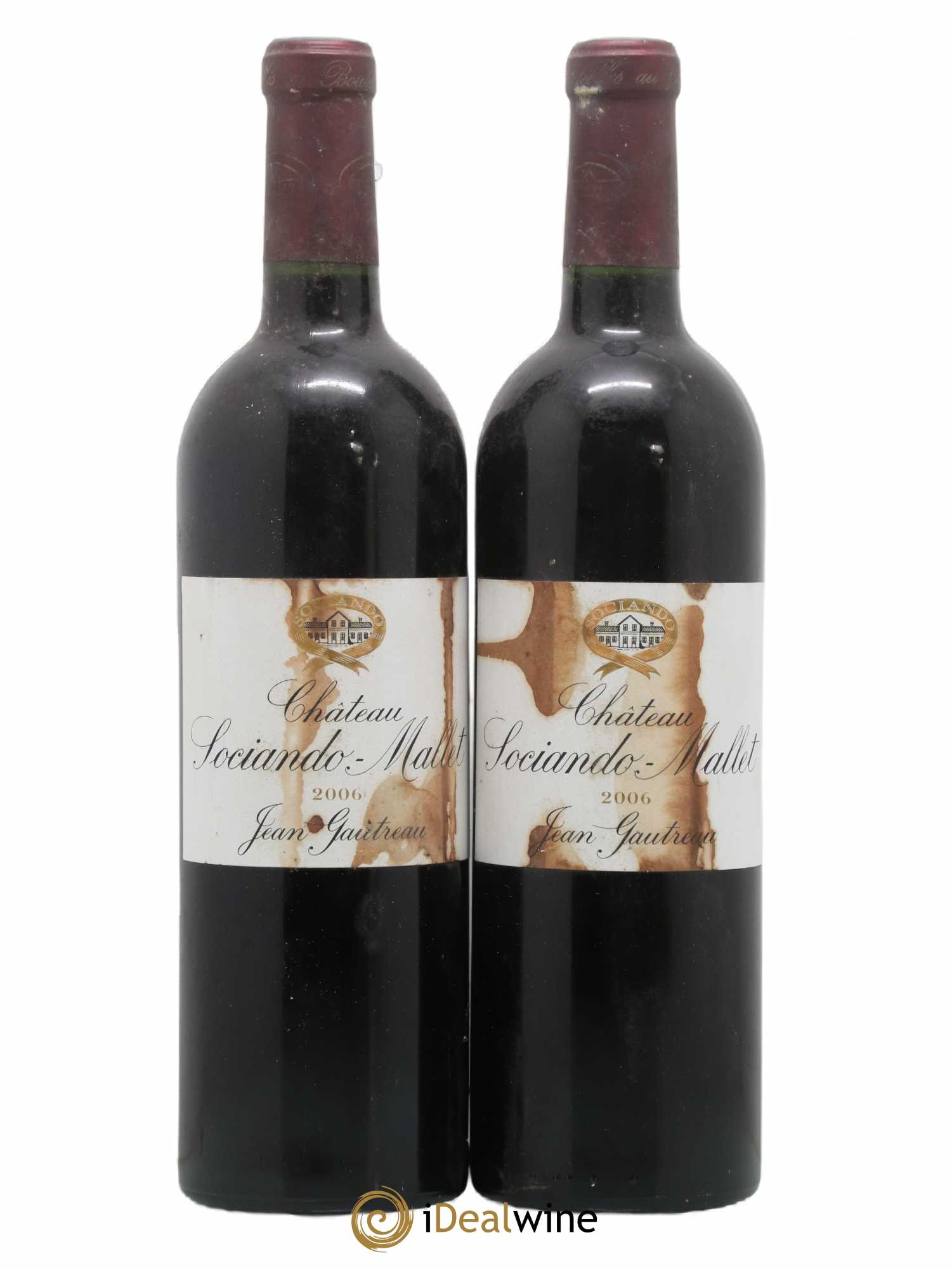 Château Sociando Mallet 2006 - Lot de 2 bouteilles - 0